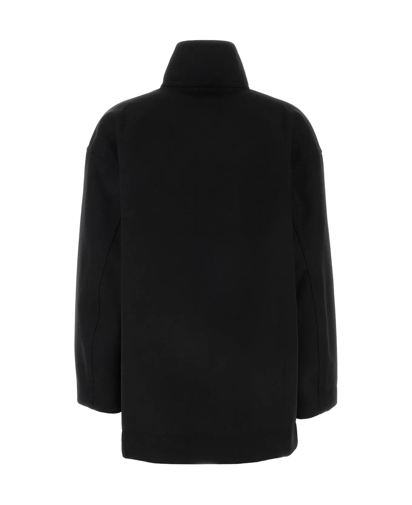 Bottega Veneta Black Wool Jacket - BLACK/DEWDROP