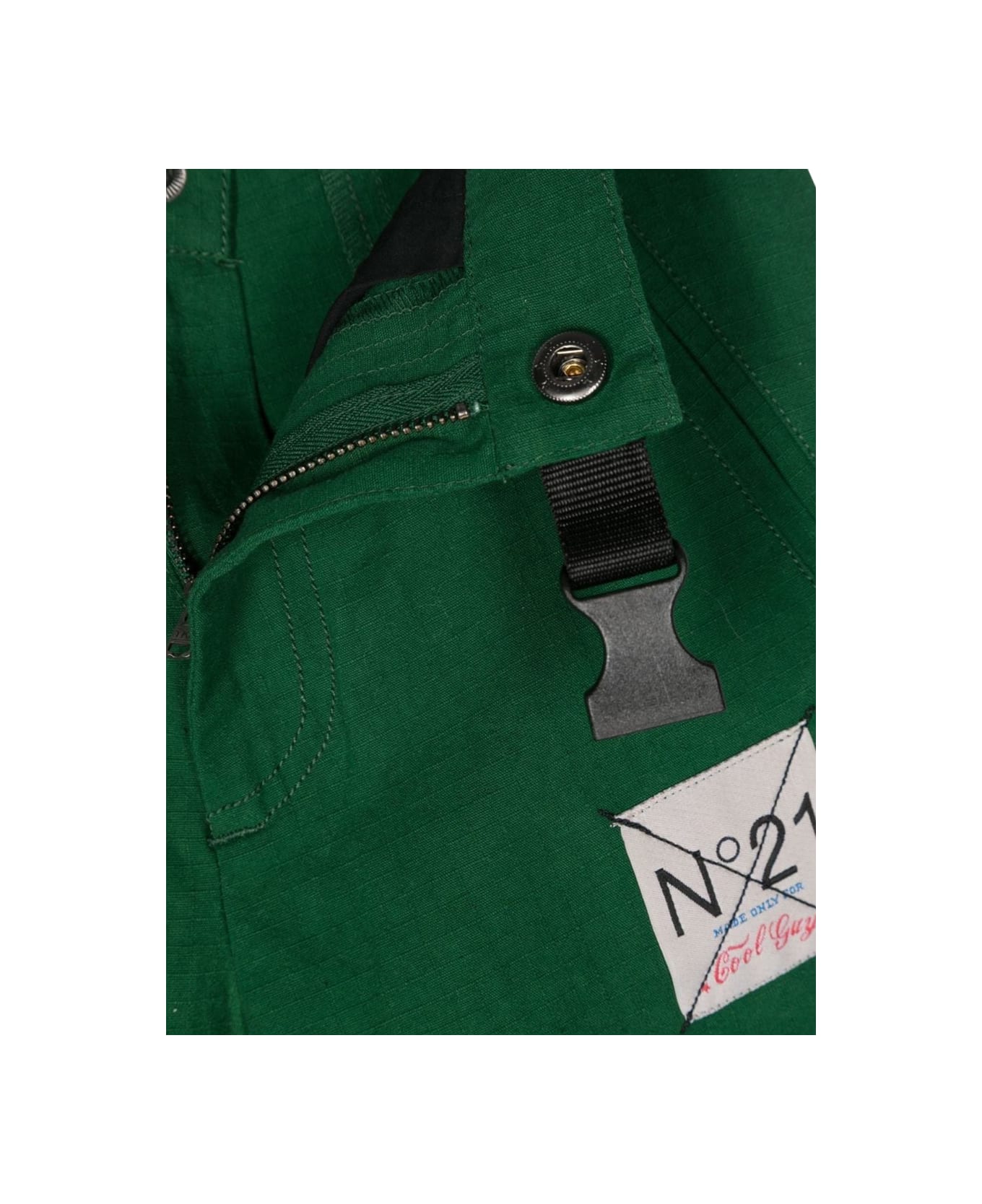 N.21 Pants With Logo Patch - GREEN
