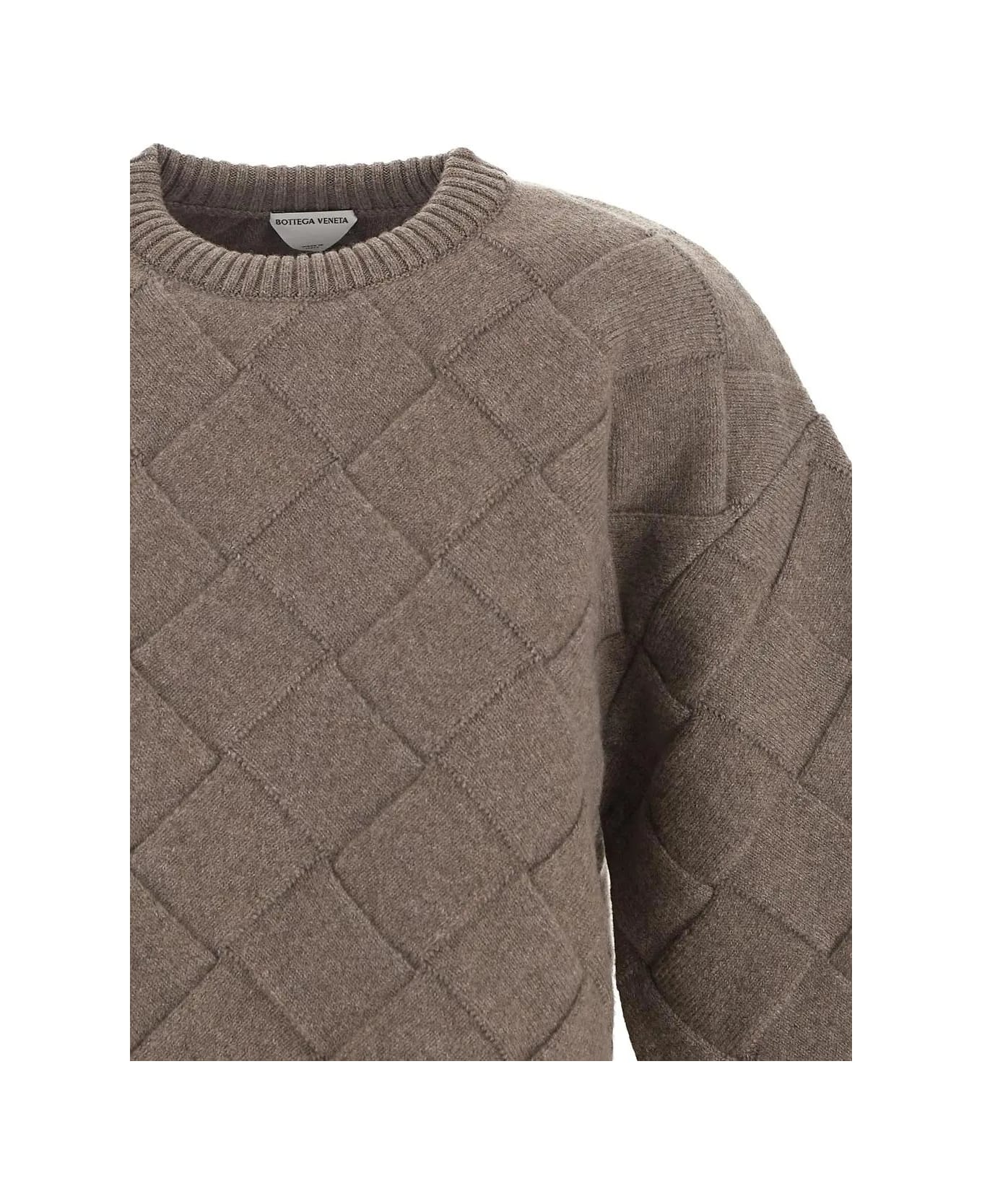 Bottega Veneta Weave Pattern Sweater - Nude & Neutrals