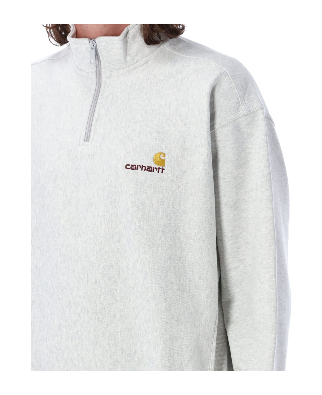 Carhartt Americanscript Half-zip Fleece - ASHHEATHER