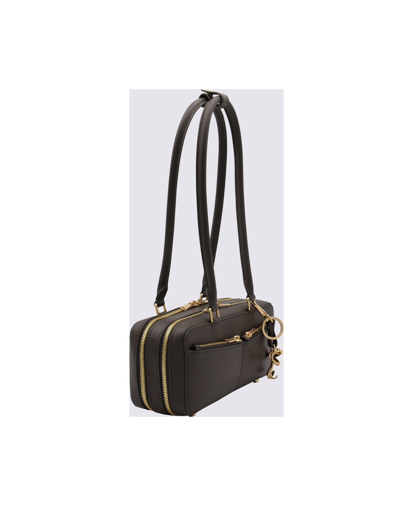 self-portrait Brown Leather Top Handle Bag - Brown
