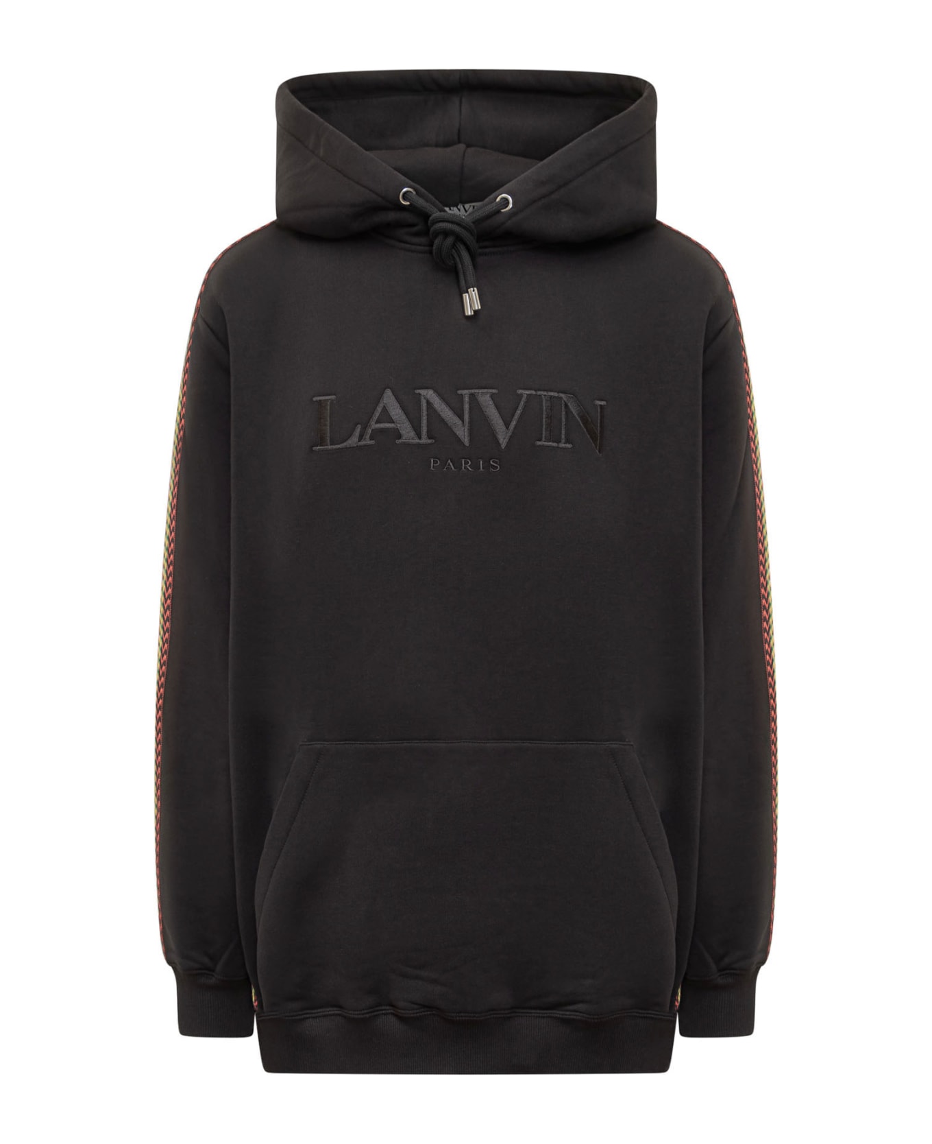 Lanvin Hoodie With Logo - BLACK