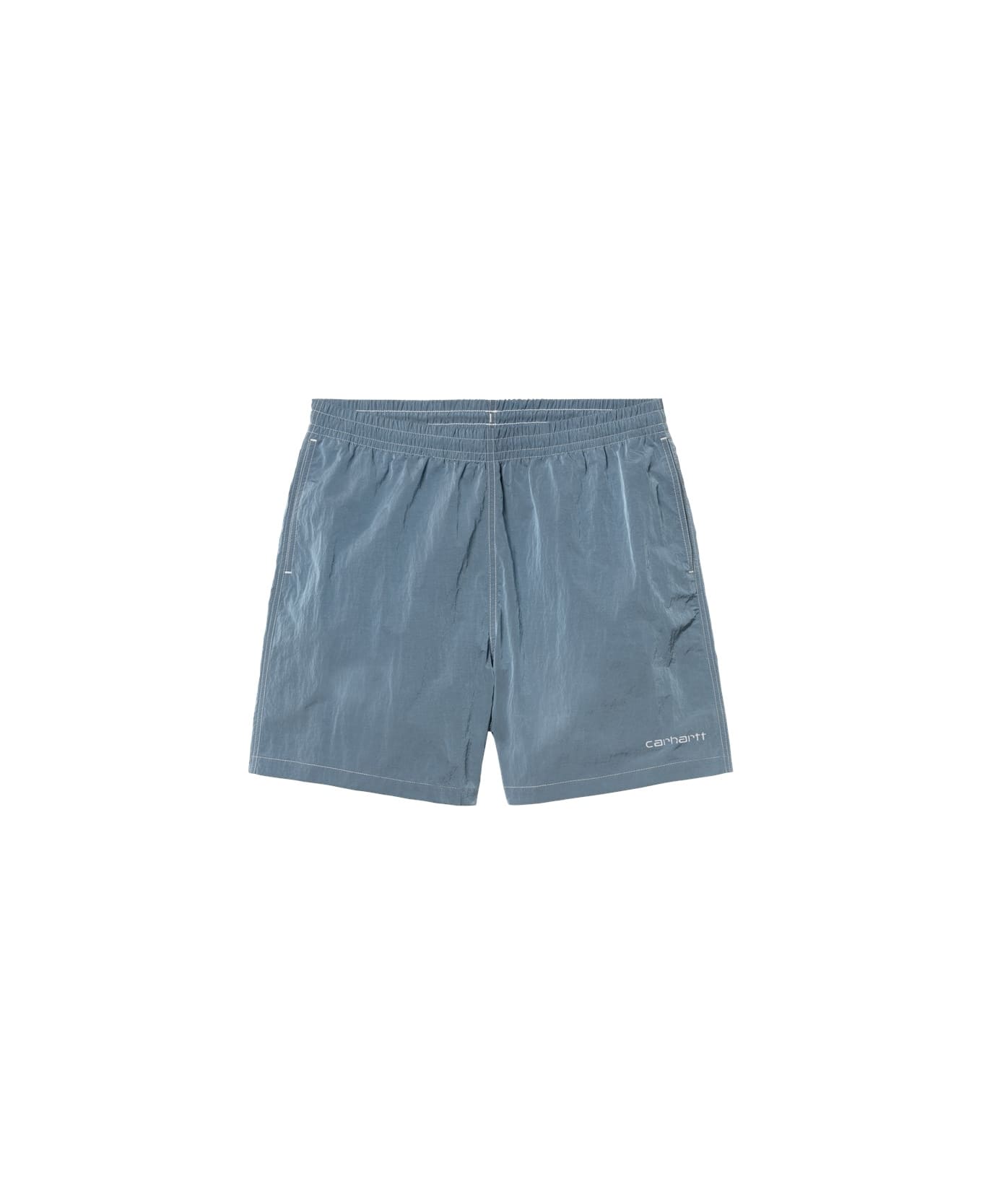 Carhartt Canby Swim Trunks - Clay Blue/white