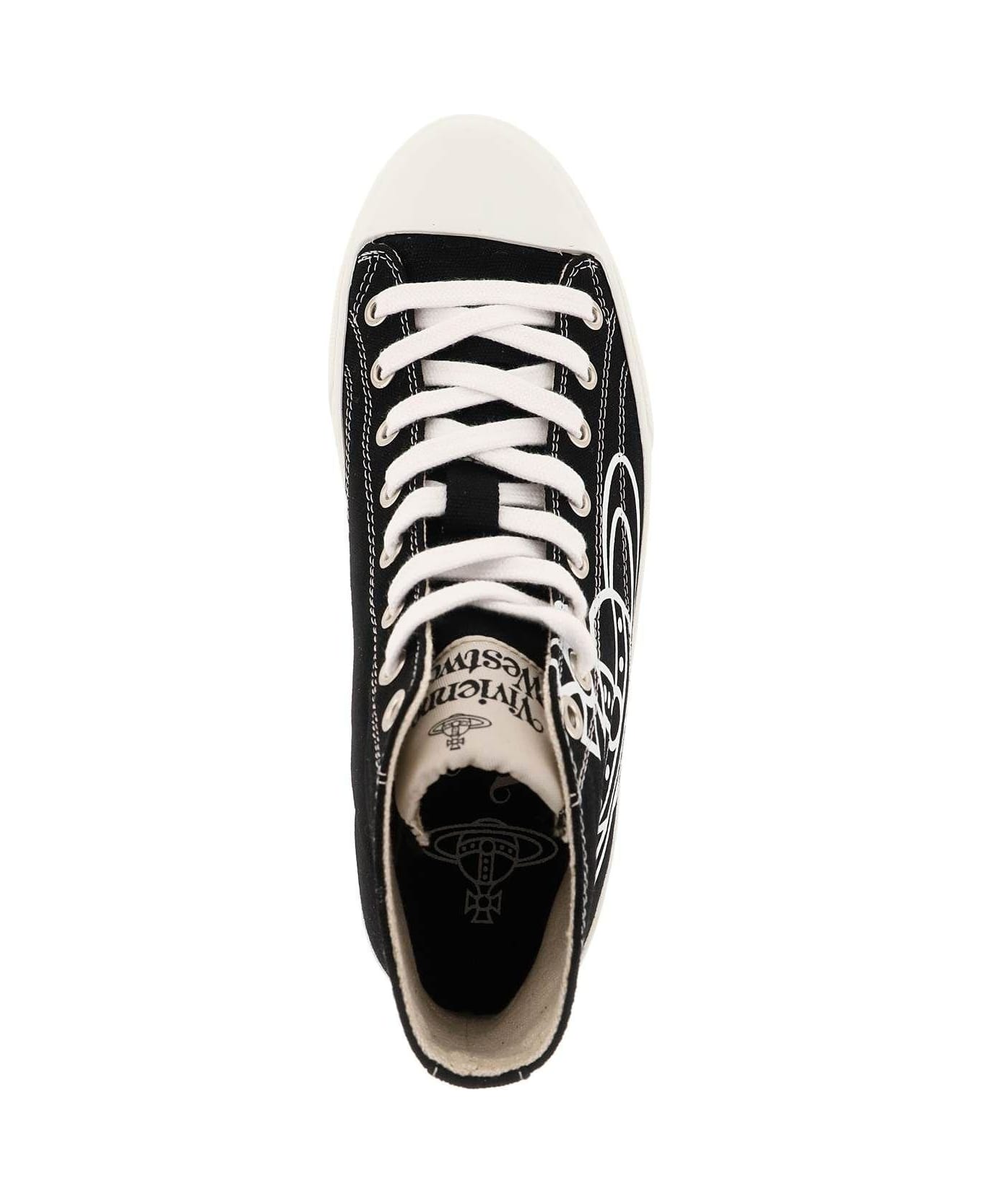 Vivienne Westwood PLIMSOLL HIGH TOP CANVAS SNEAKERS 関税送込 Vivienne Westwood Plimsoll High Top Canvas Sneakers
