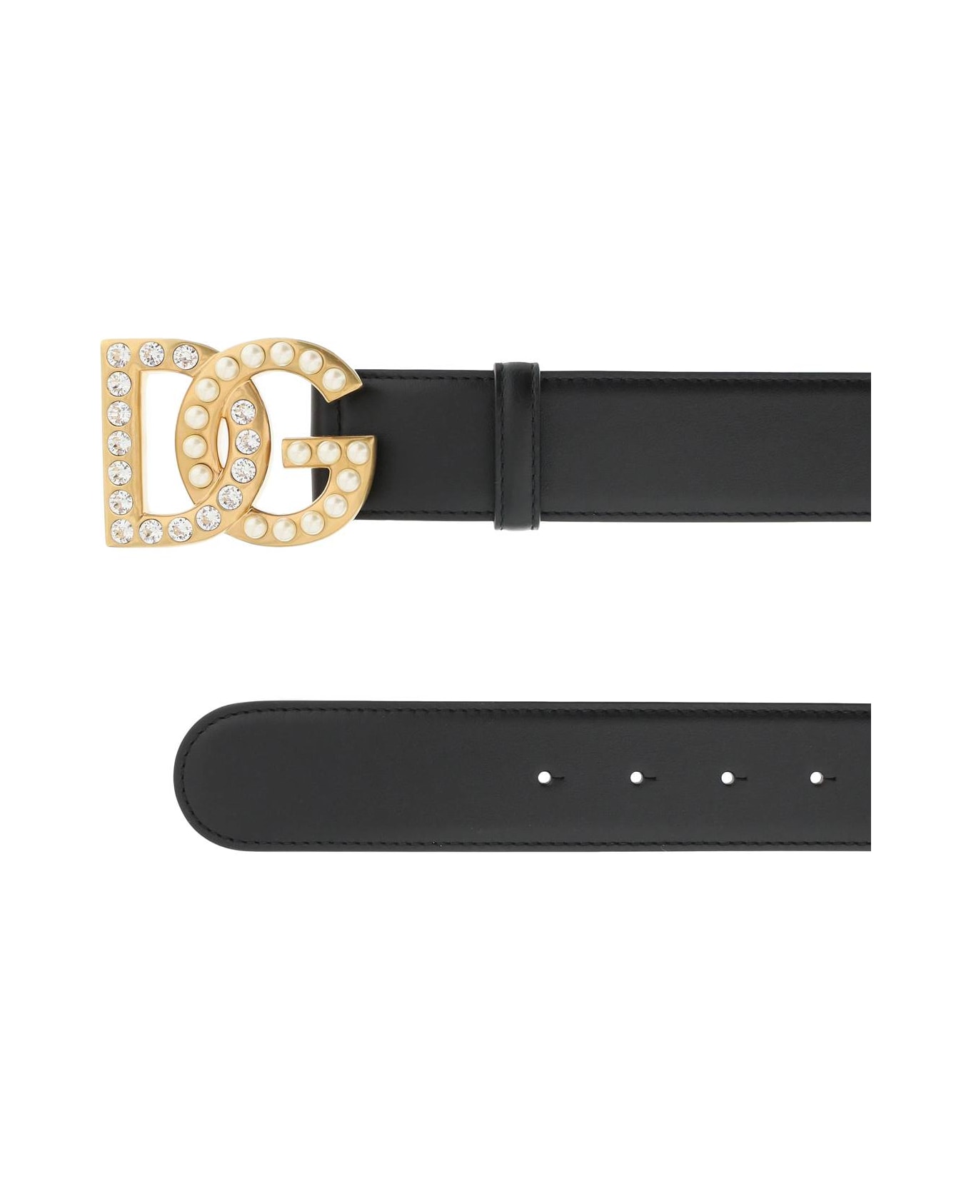 Dolce & Gabbana Dg Jewel Logo Belt - NERO MULTICOLOR (Black) ベルト