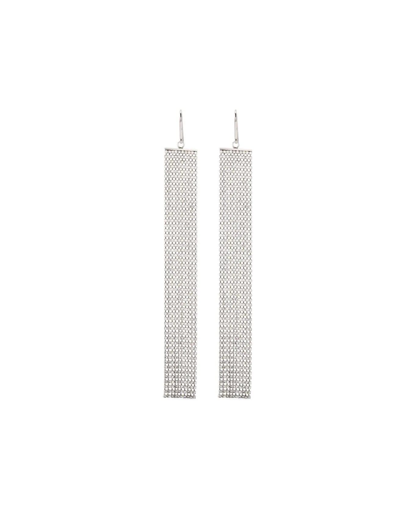 Isabel Marant Glass Crystalembellished Drop Earrings - SILVER