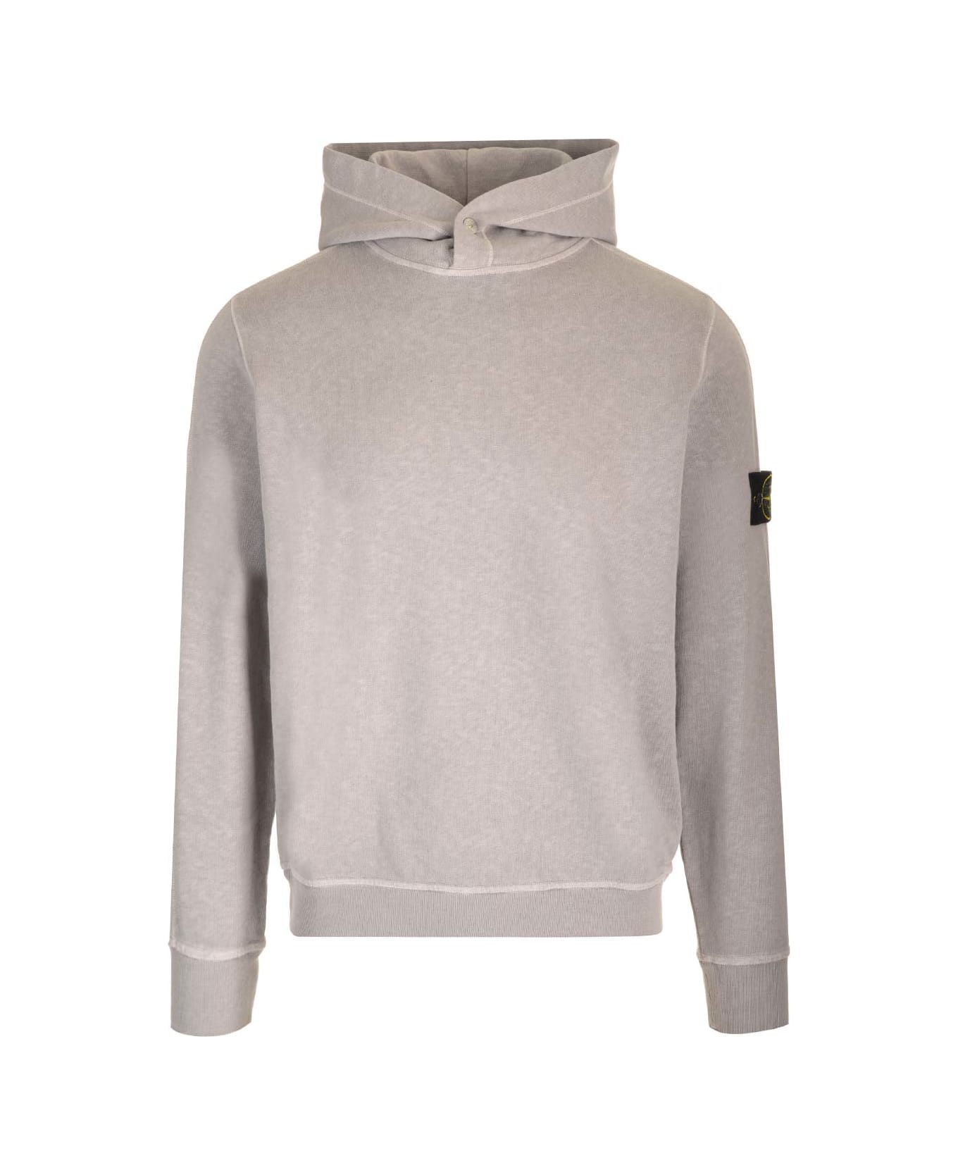 Stone Island Hooded Sweatshirt - Grey