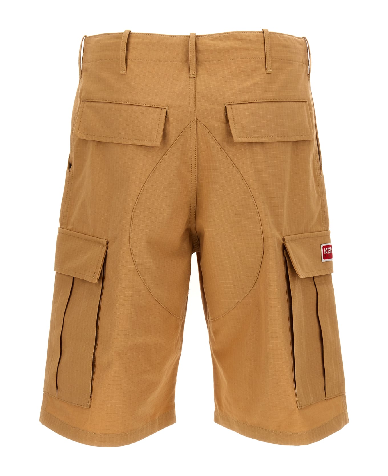 Kenzo Cargo Workwear Shorts - Camel