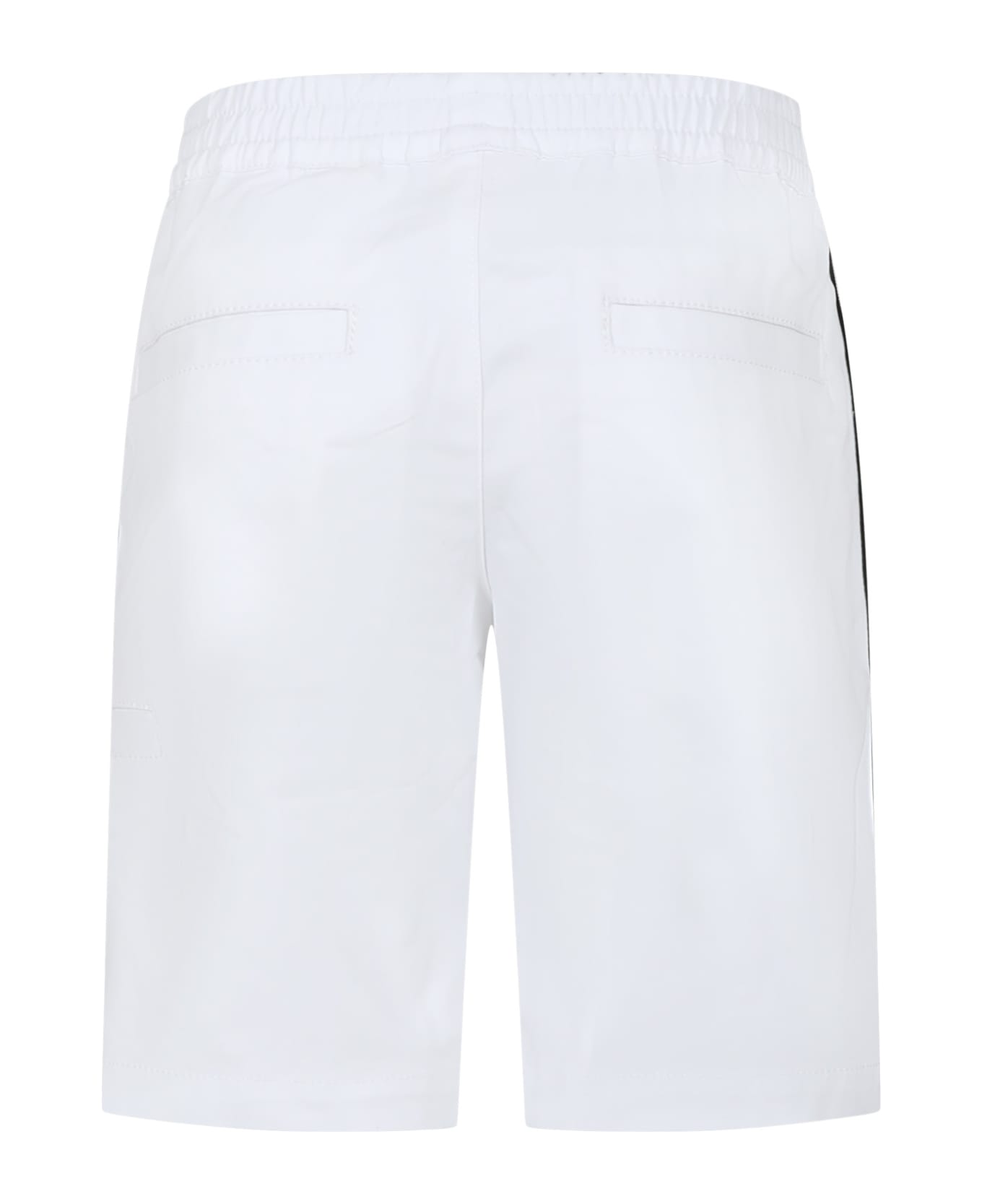 Givenchy White Casual Shorts For Boy - White