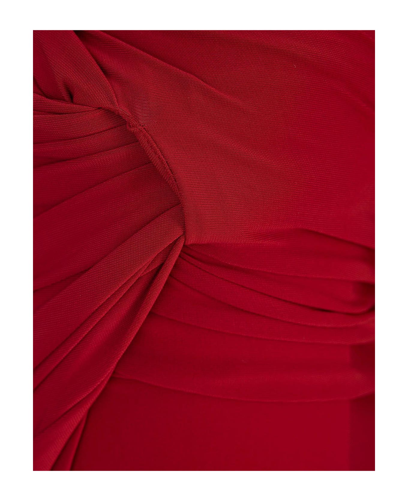 Jacquemus Draped Mini Skirt - Dark red