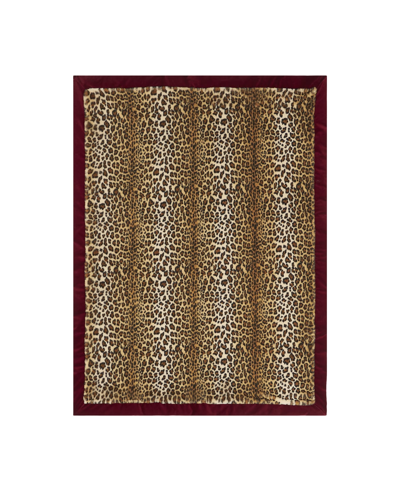 Etro Multicolor Reversible Blanket With Pailsey And Animalier Motif In Fur Home - Brown