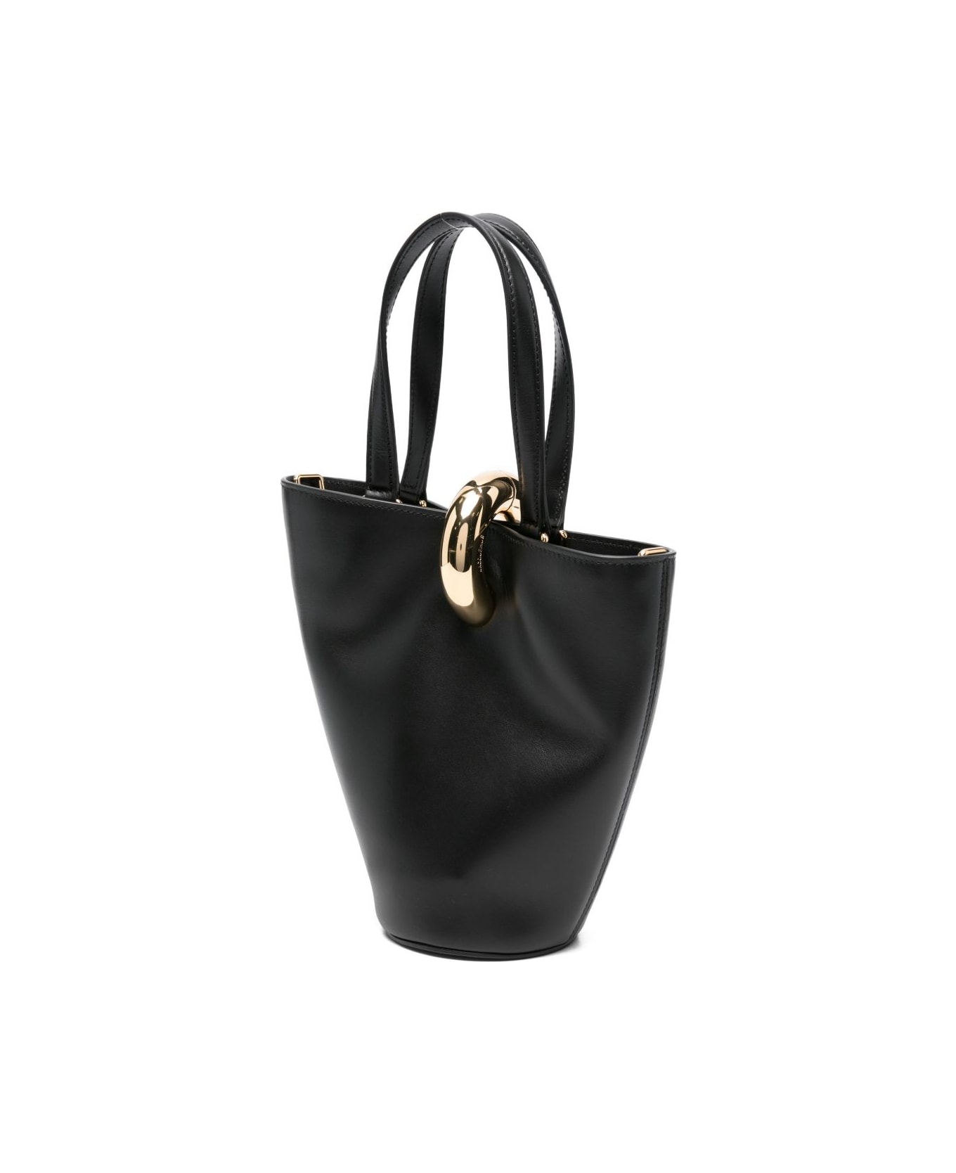 Jacquemus Le Petit Bambola Leather Bucket Bag - Black
