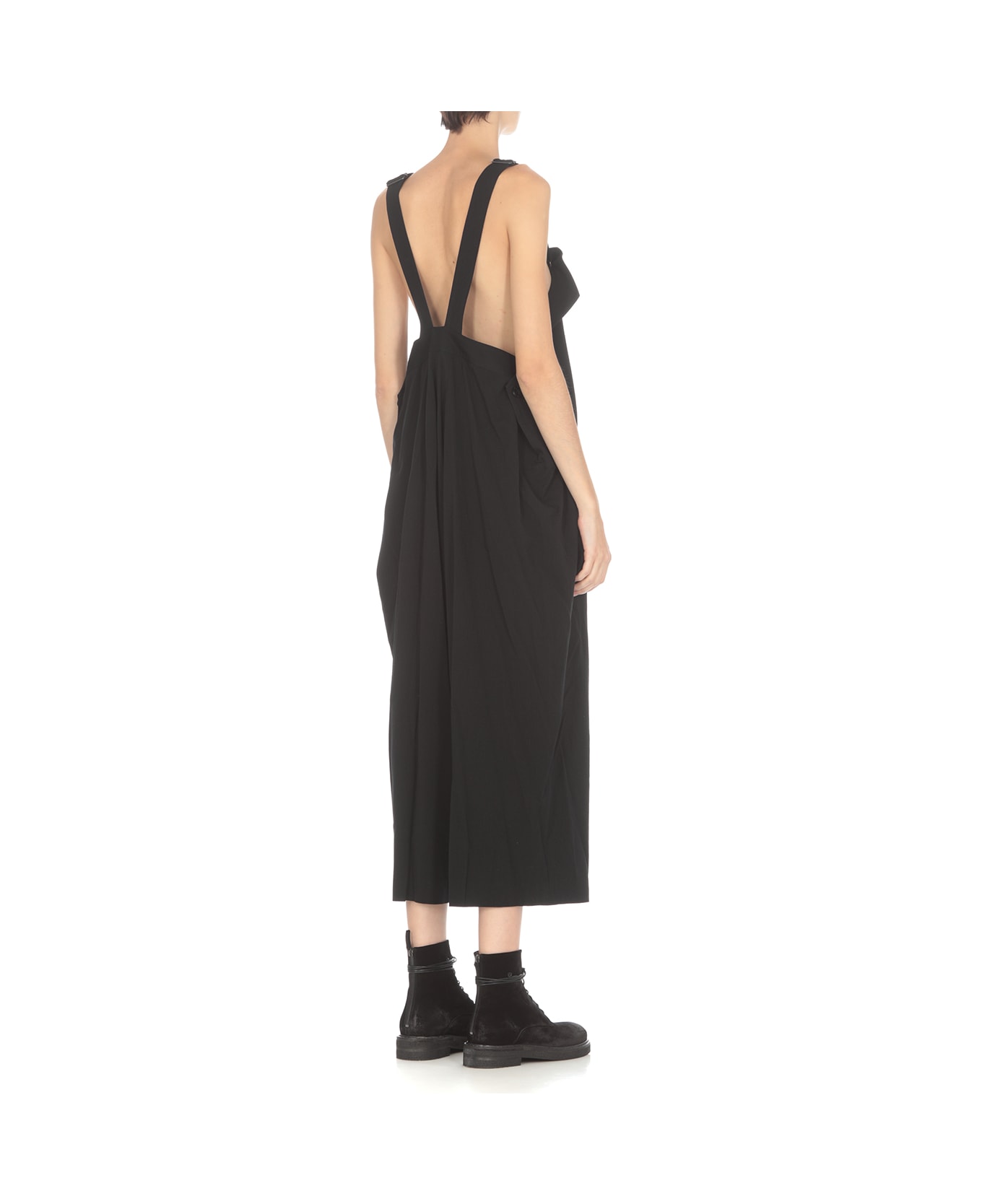 Yohji Yamamoto Wool Overalls - Black