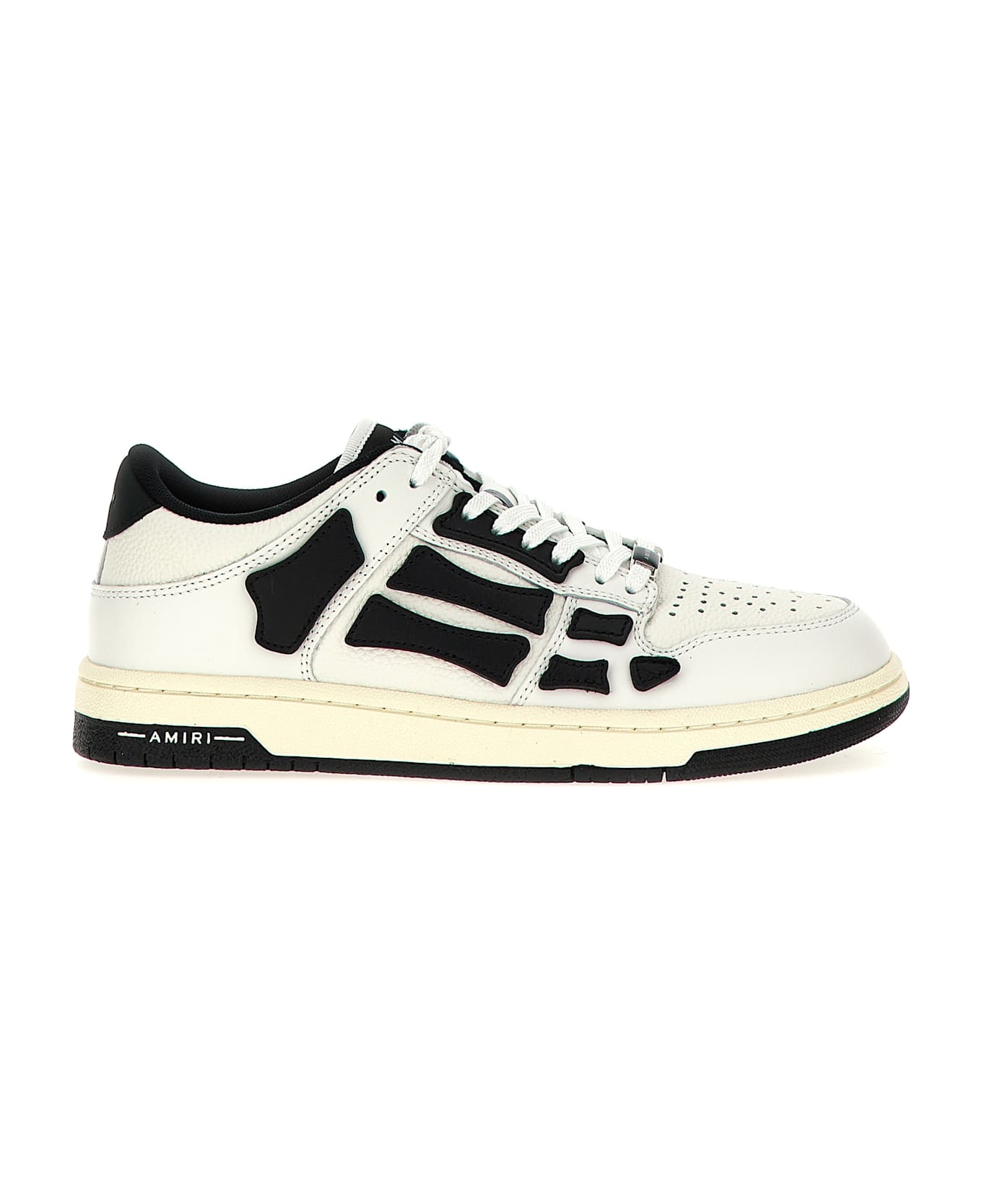 AMIRI 'skel Top Low' Sneakers - White/Black
