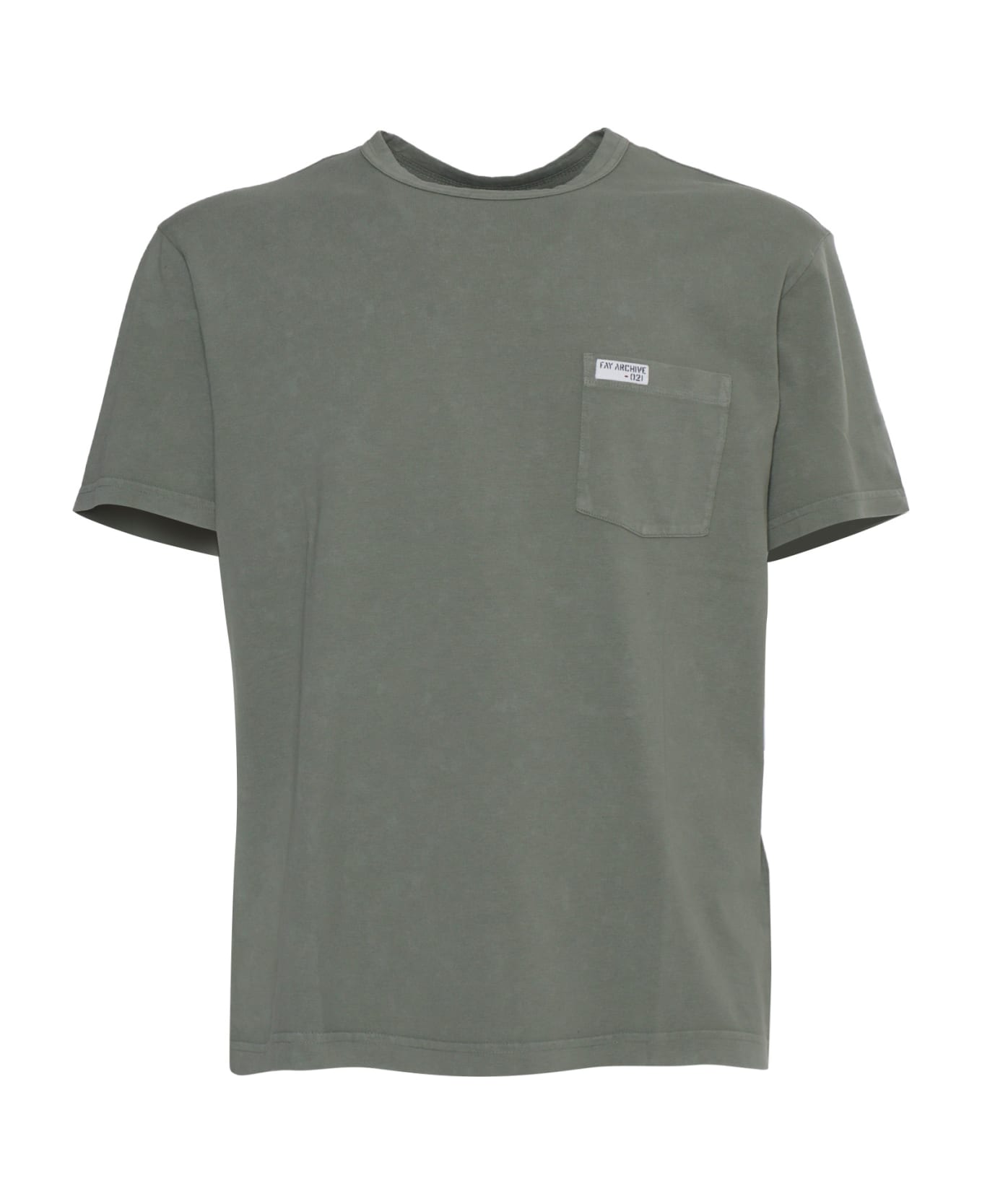 Fay Green Military T-shirt - GREEN シャツ