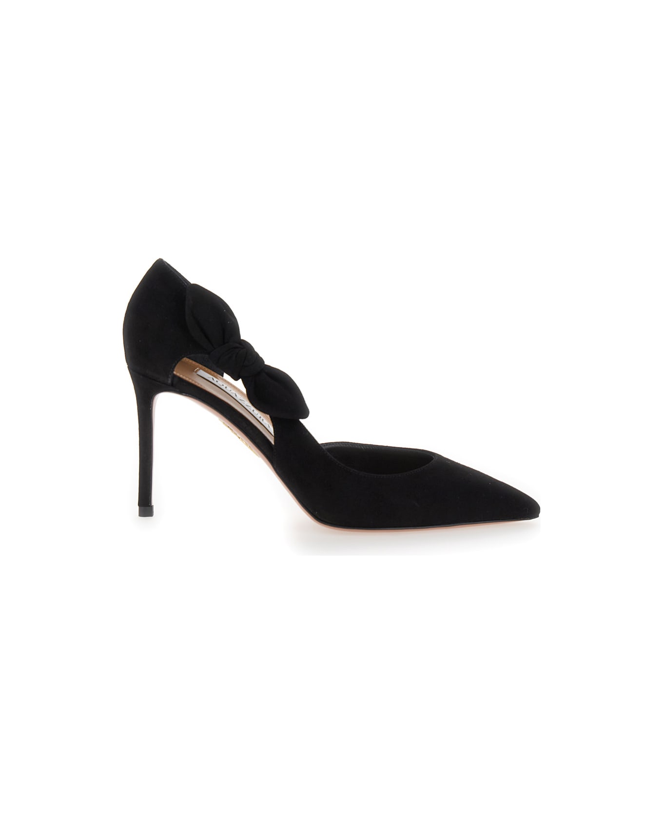 Aquazzura 85 Mm Very Bow Tie Pump - Black