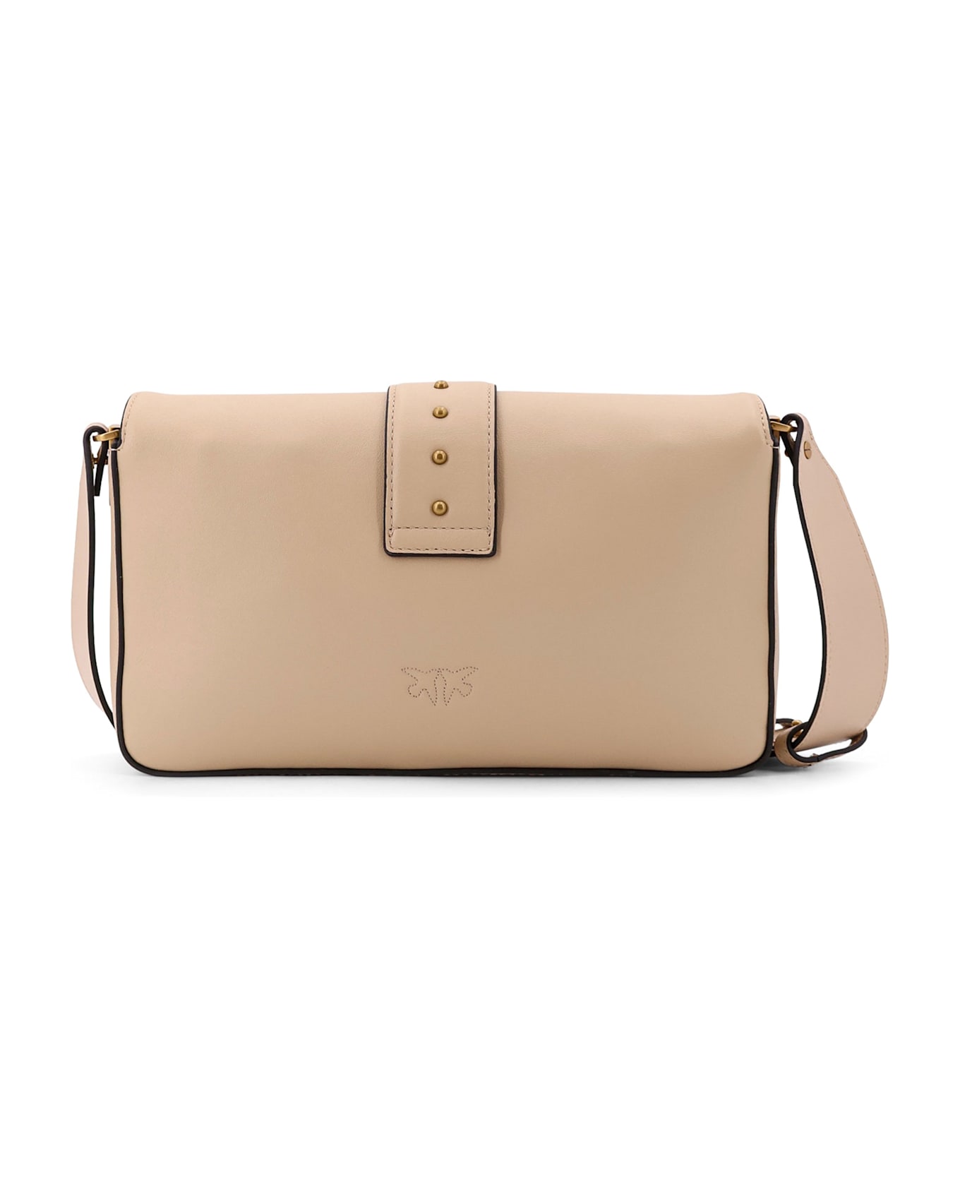 Pinko Love One Classic Shoulder Bag - Beige
