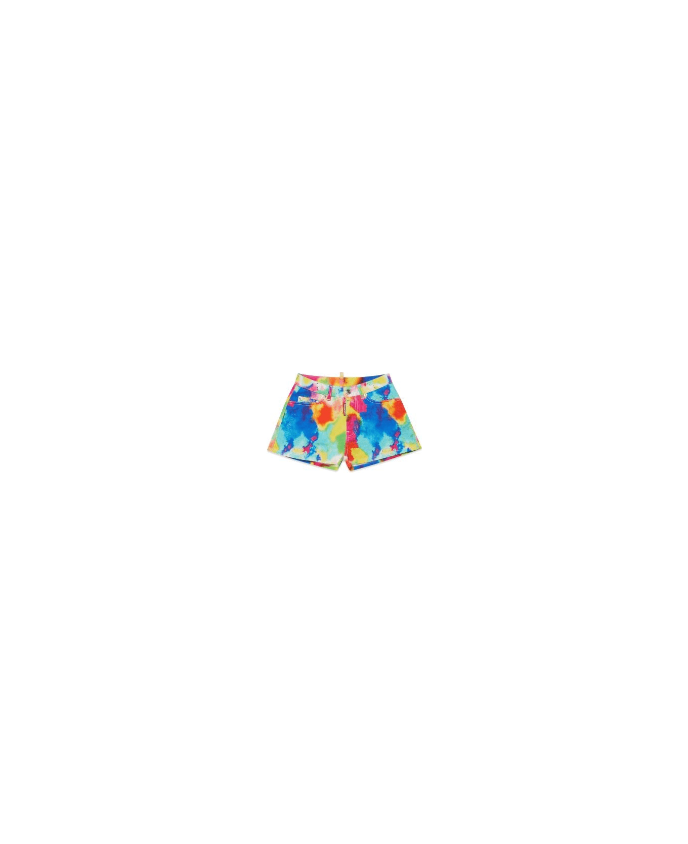 Dsquared2 Shorts Con Stampa - Multicolor ボトムス