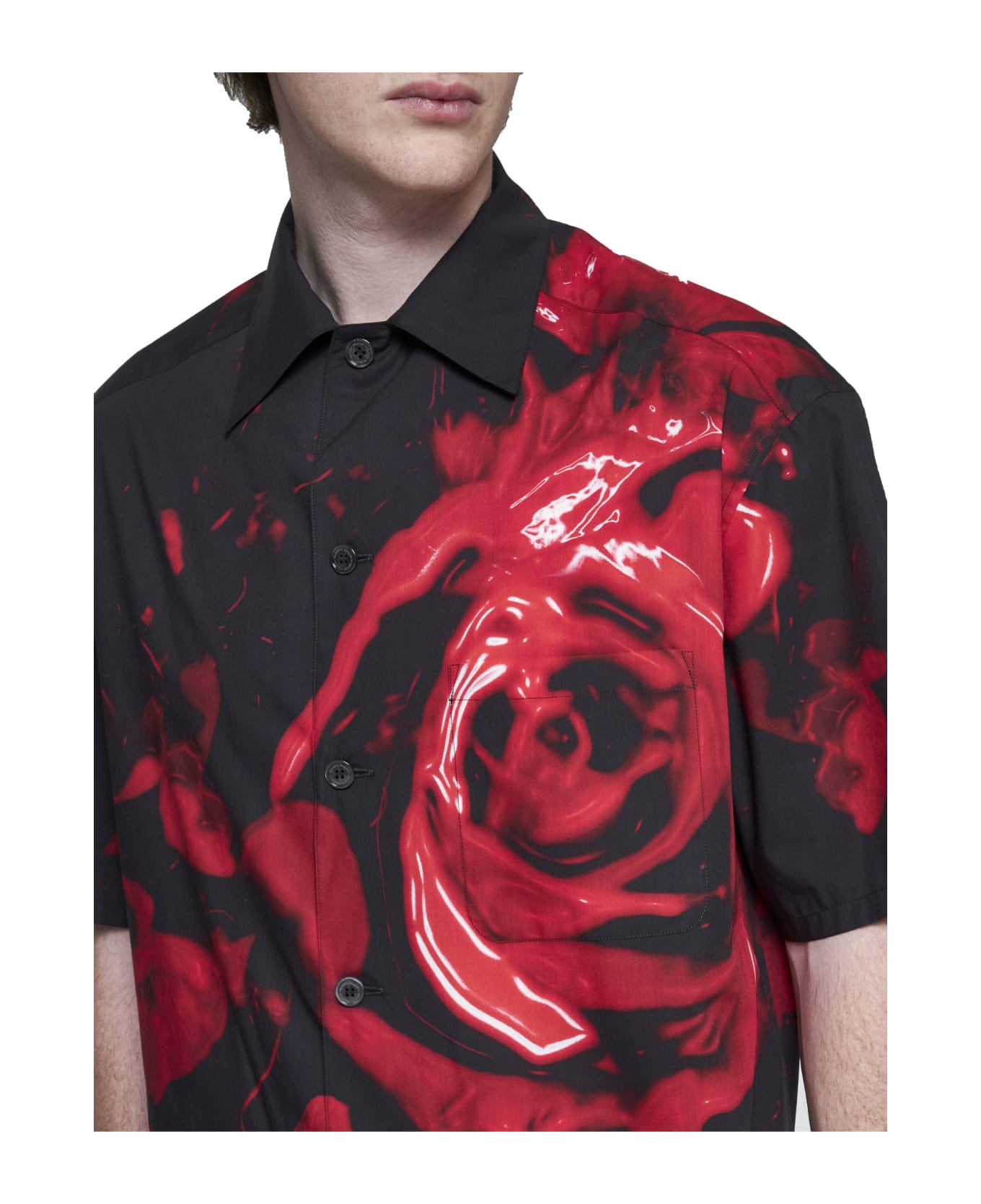 Alexander McQueen Shirt - Black-red