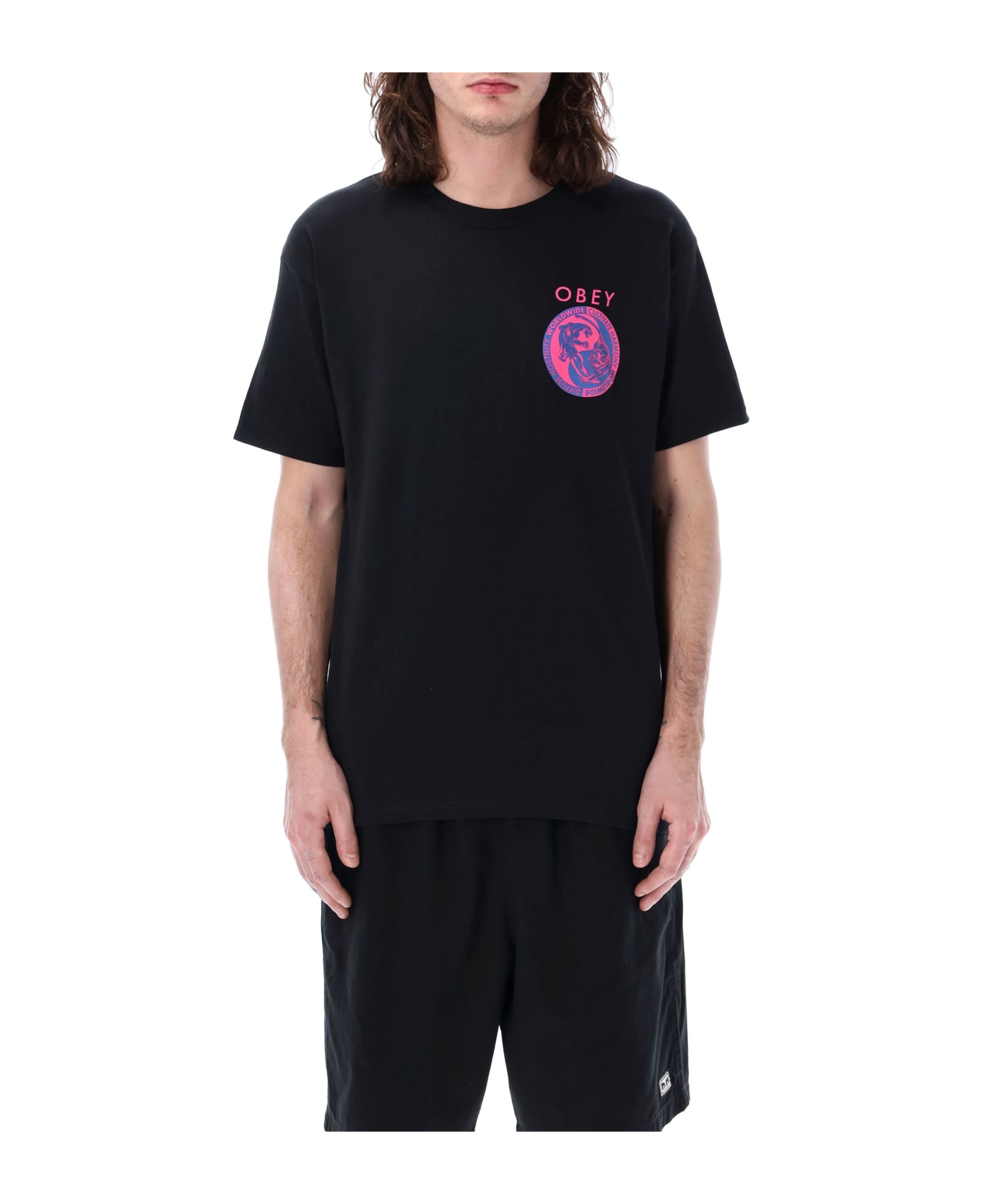 Obey Yin Yang Panthers T-shirt - BLACK