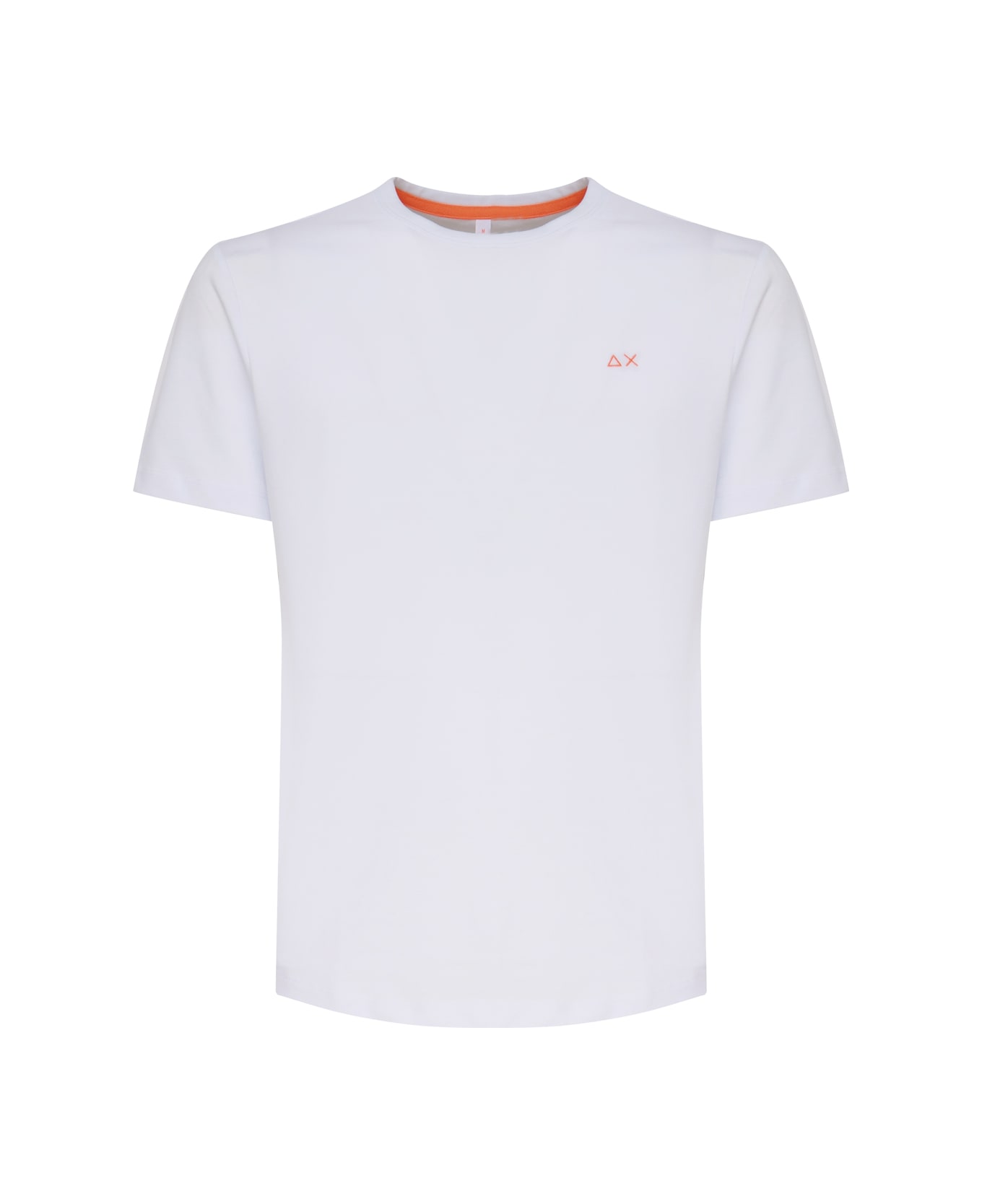 Sun 68 T-shirt With Logo - White