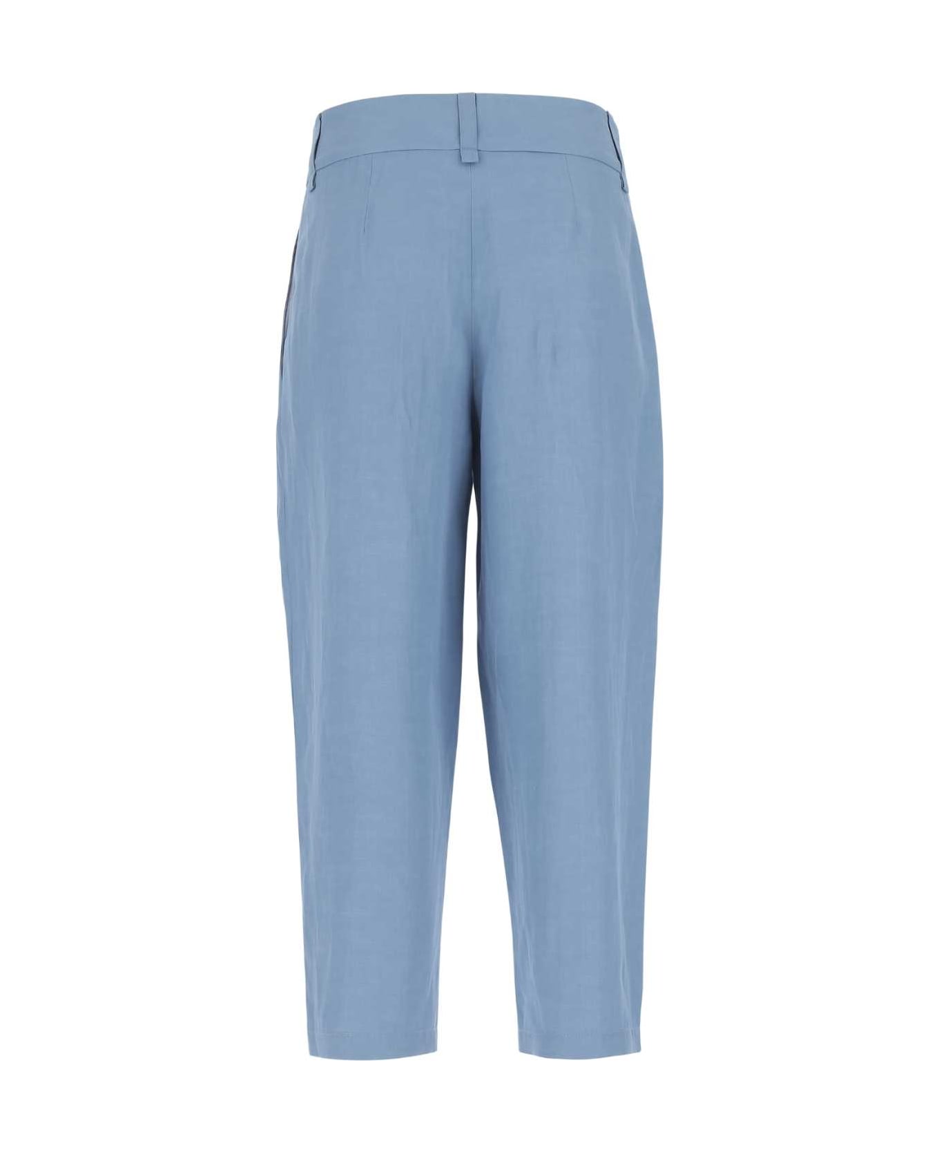 Stella McCartney Light-blue Viscose Blend Culotte Pant - 4218