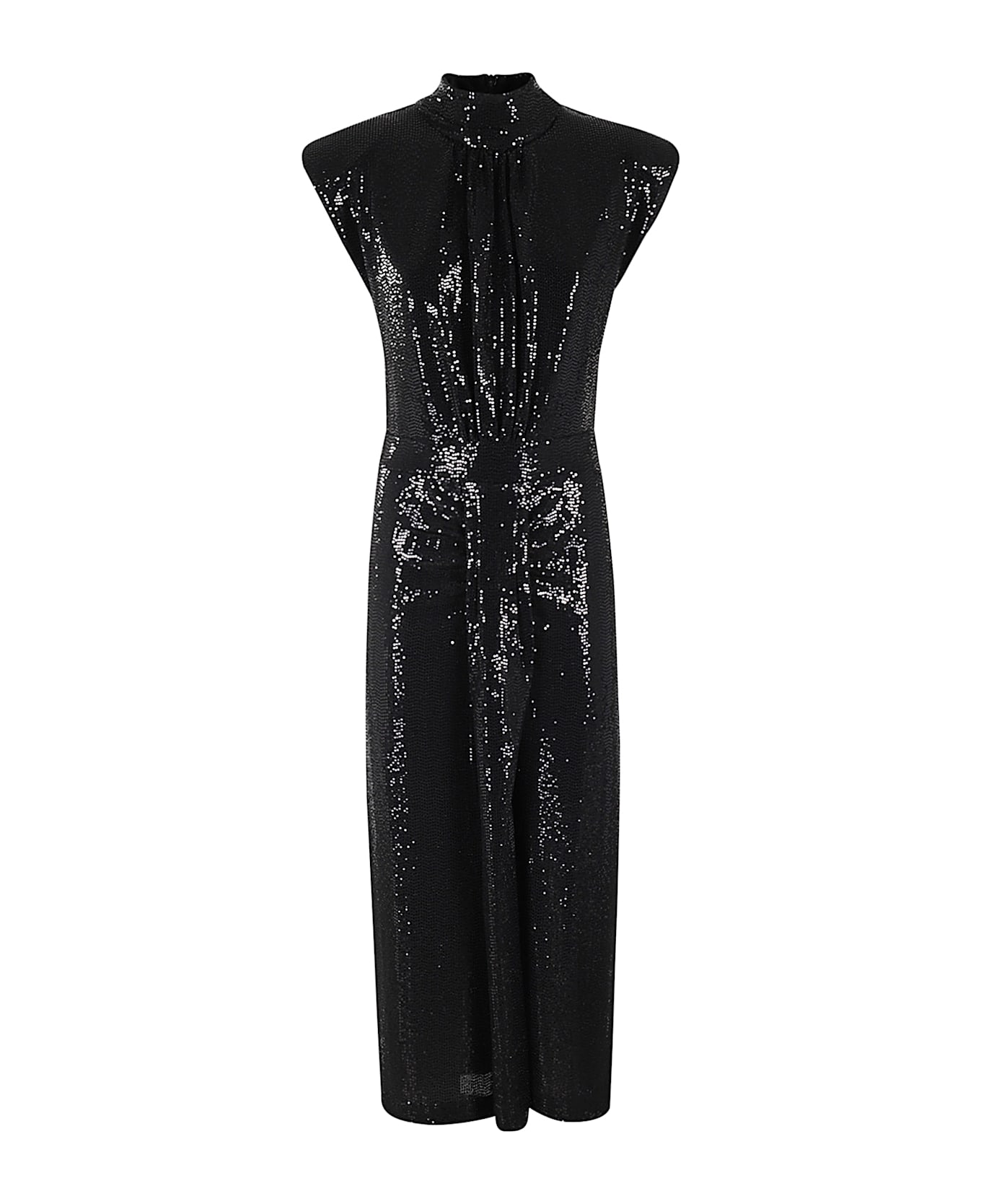 Essentiel Antwerp Golisee Fitted Jersey Dress - Black