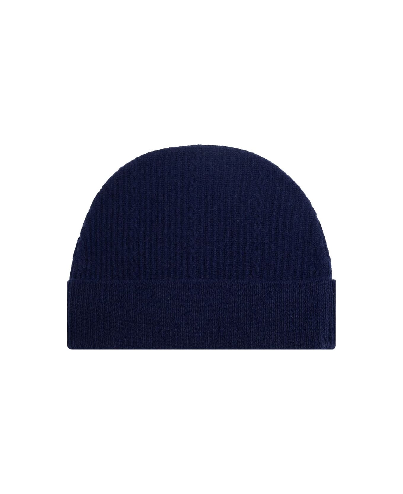 Etro Logo Embroidered Knitted Beanie - BLUE