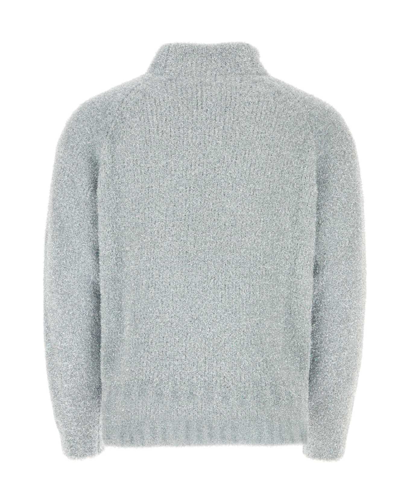 ERL Grey Polyester Blend Sweater - SILVER