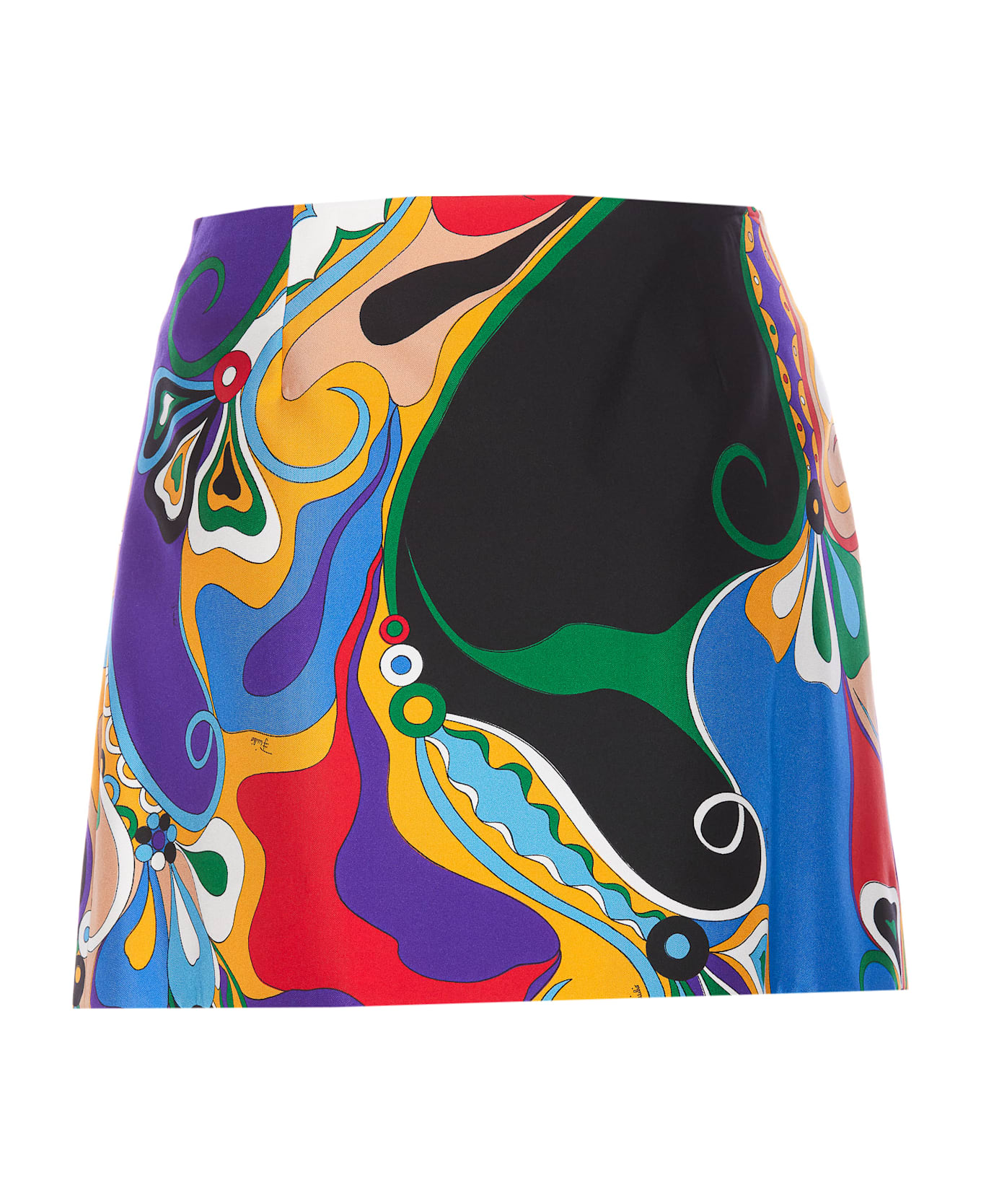 Pucci Orchidee Print Mini Skirt - MultiColour