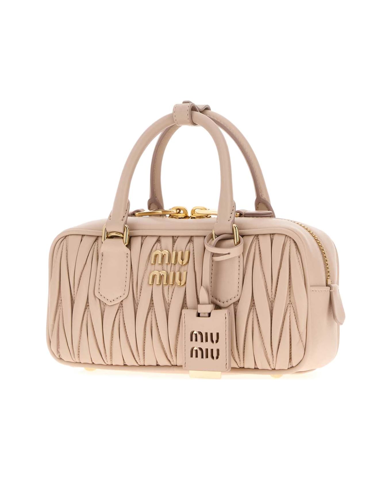 Miu Miu Powder Pink Leather Arcadie Handbag - CIPRIA