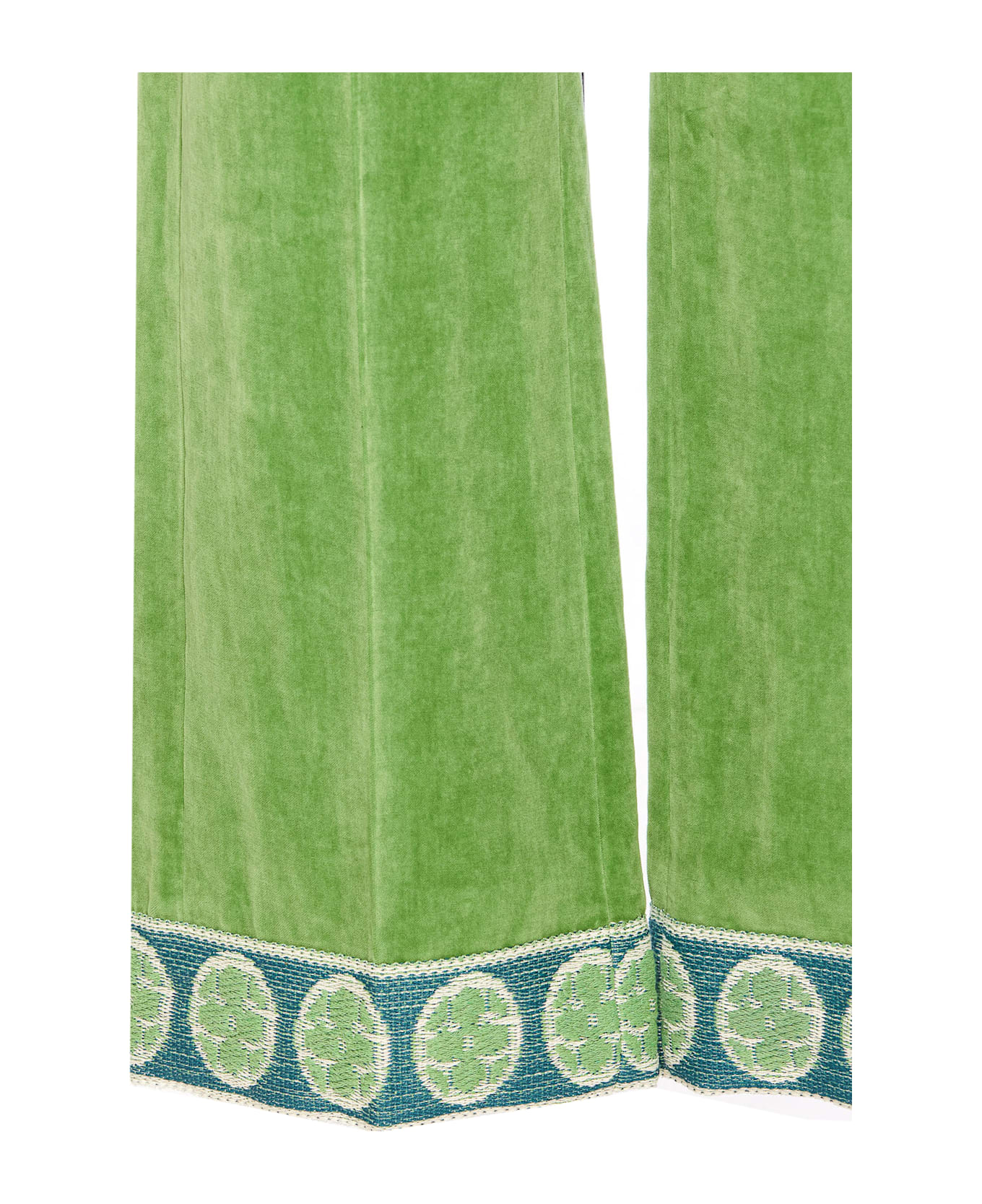 Valentino Garavani Velvet Pants - Green