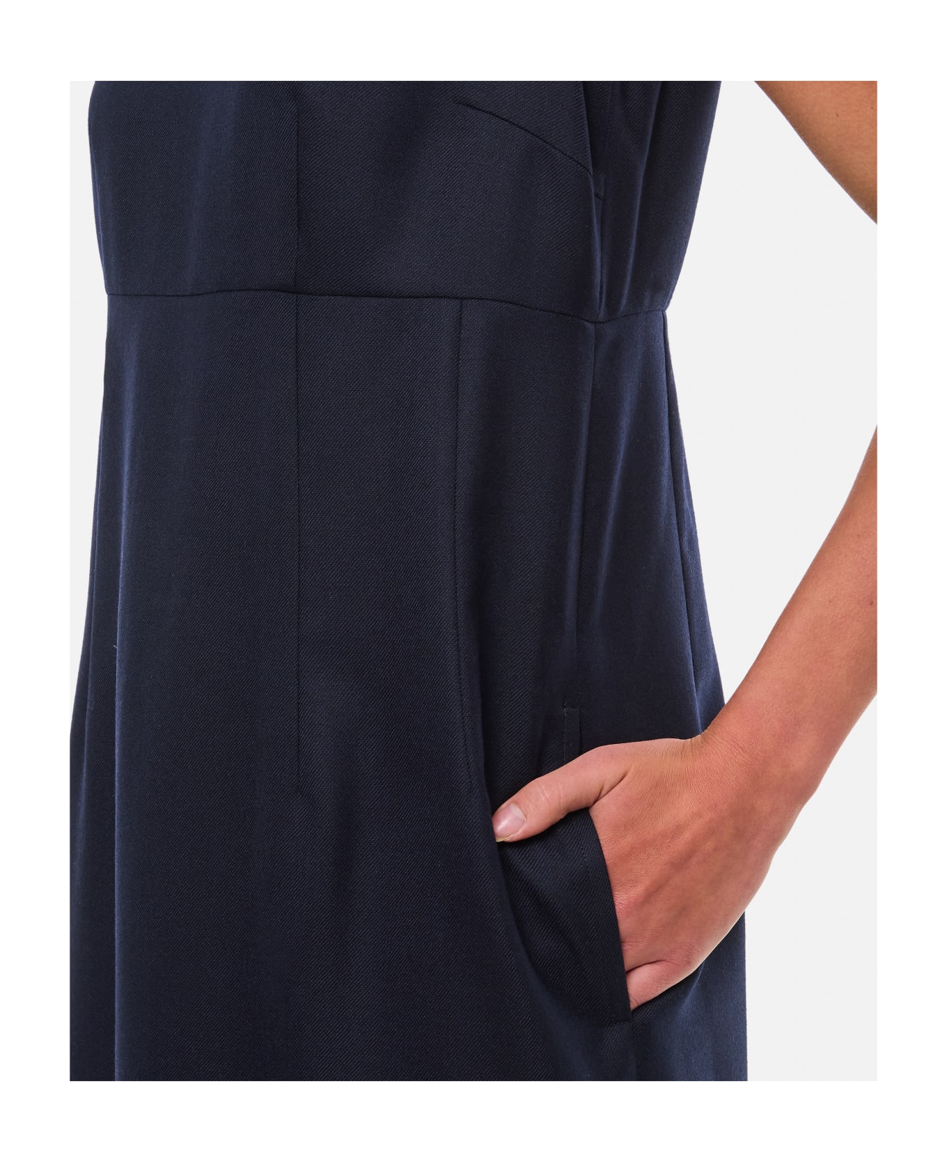 Comme des Garçons Wool Midi Dress - Blue ワンピース＆ドレス