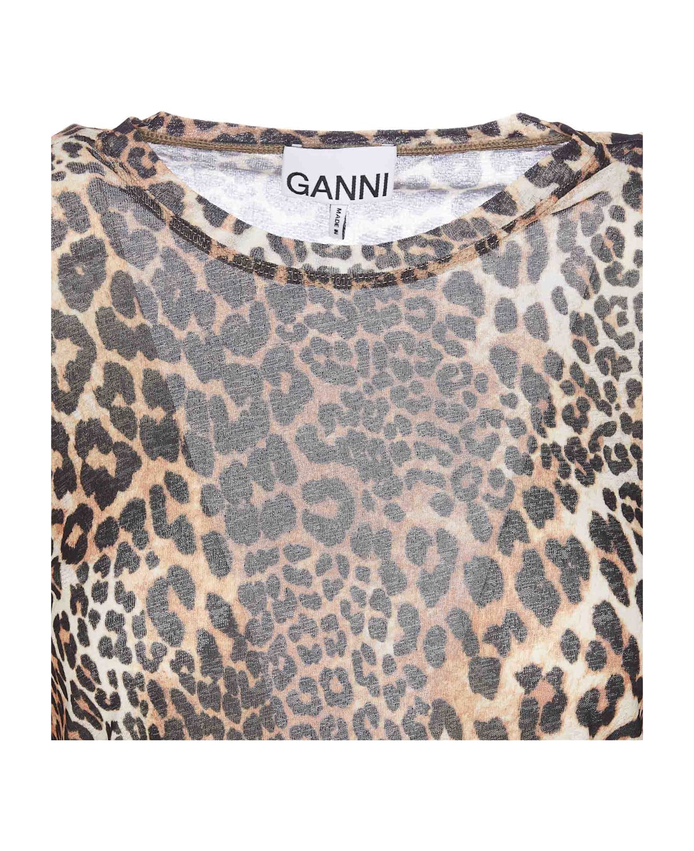Ganni Printed Marl Longsleeves Top - MultiColour