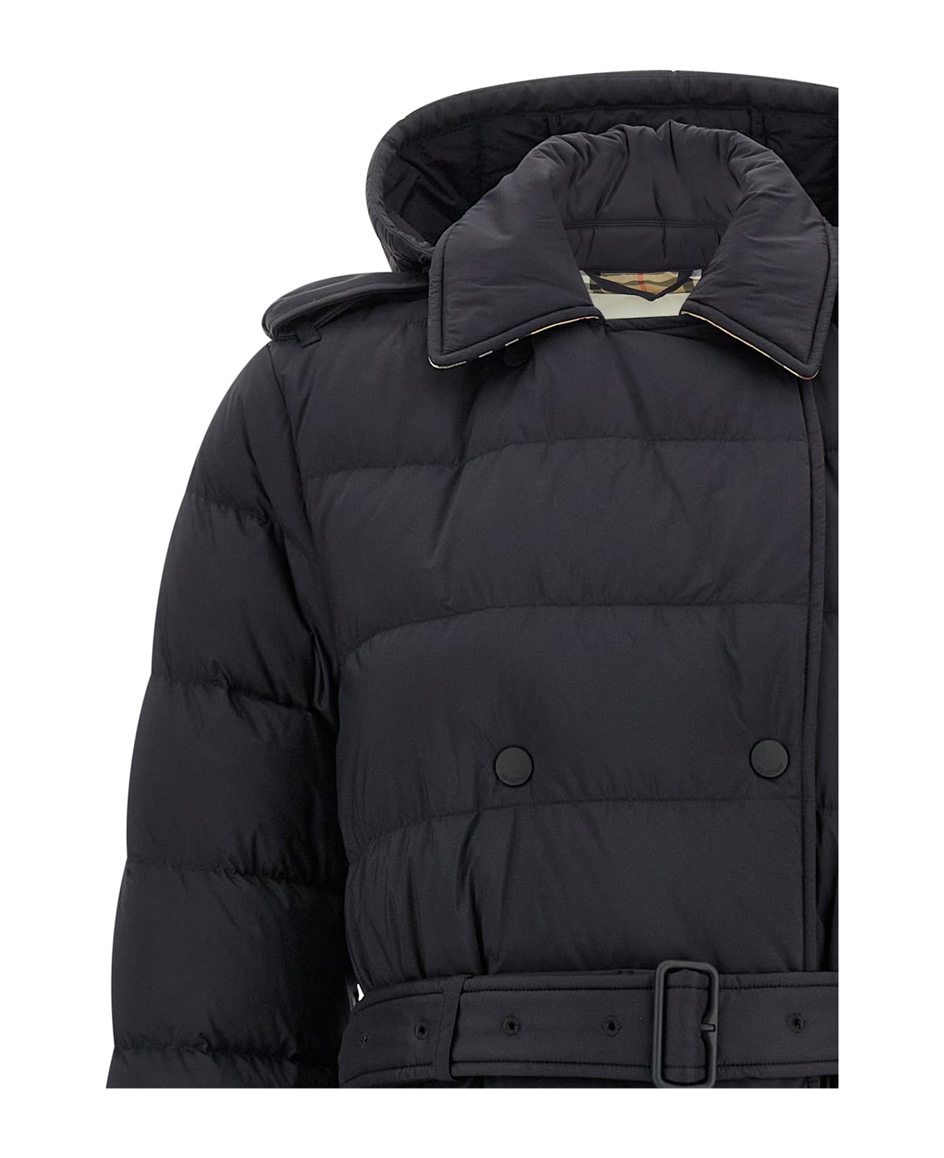 Burberry Padded Trench Coat - Black