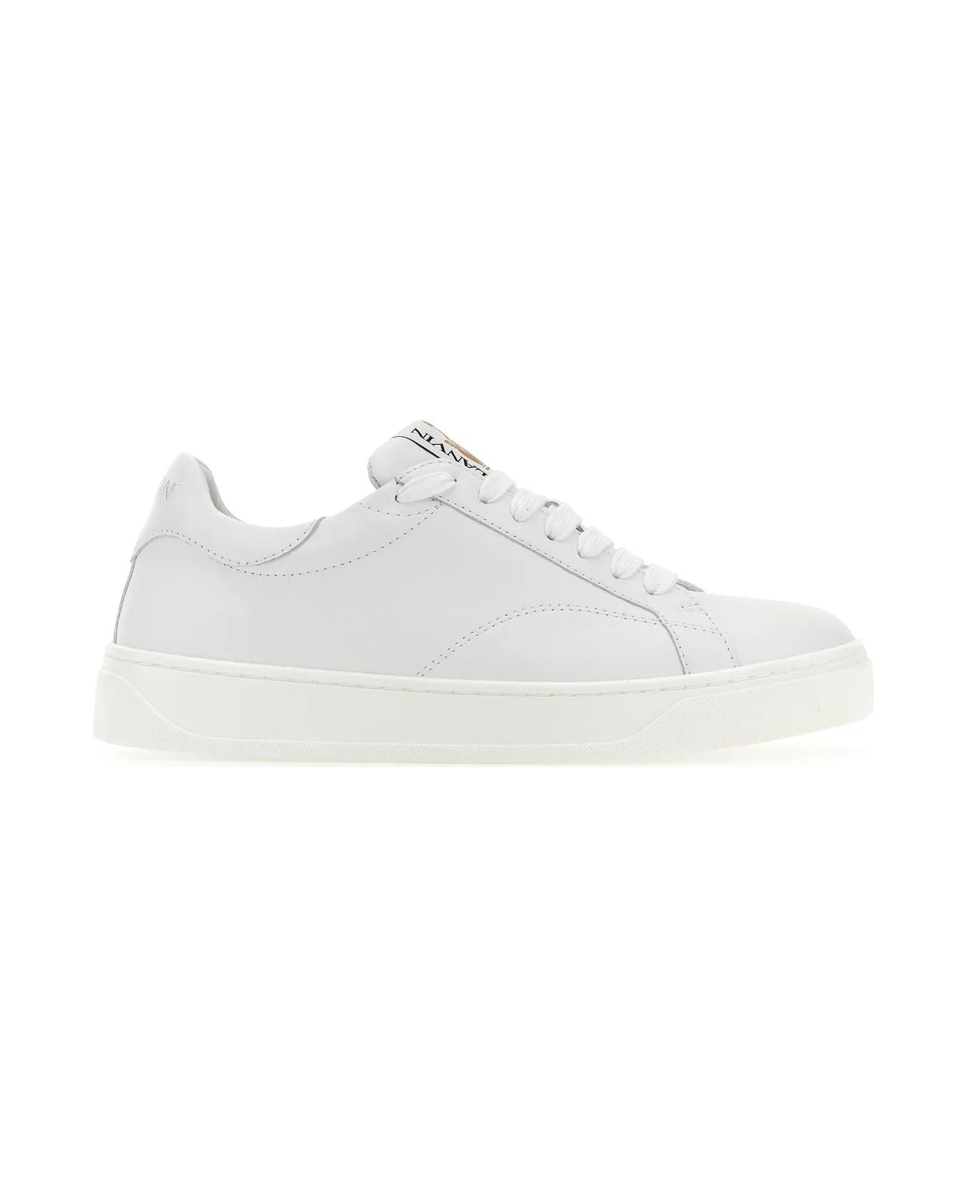 Lanvin White Leather Ddbo Sneakers - White