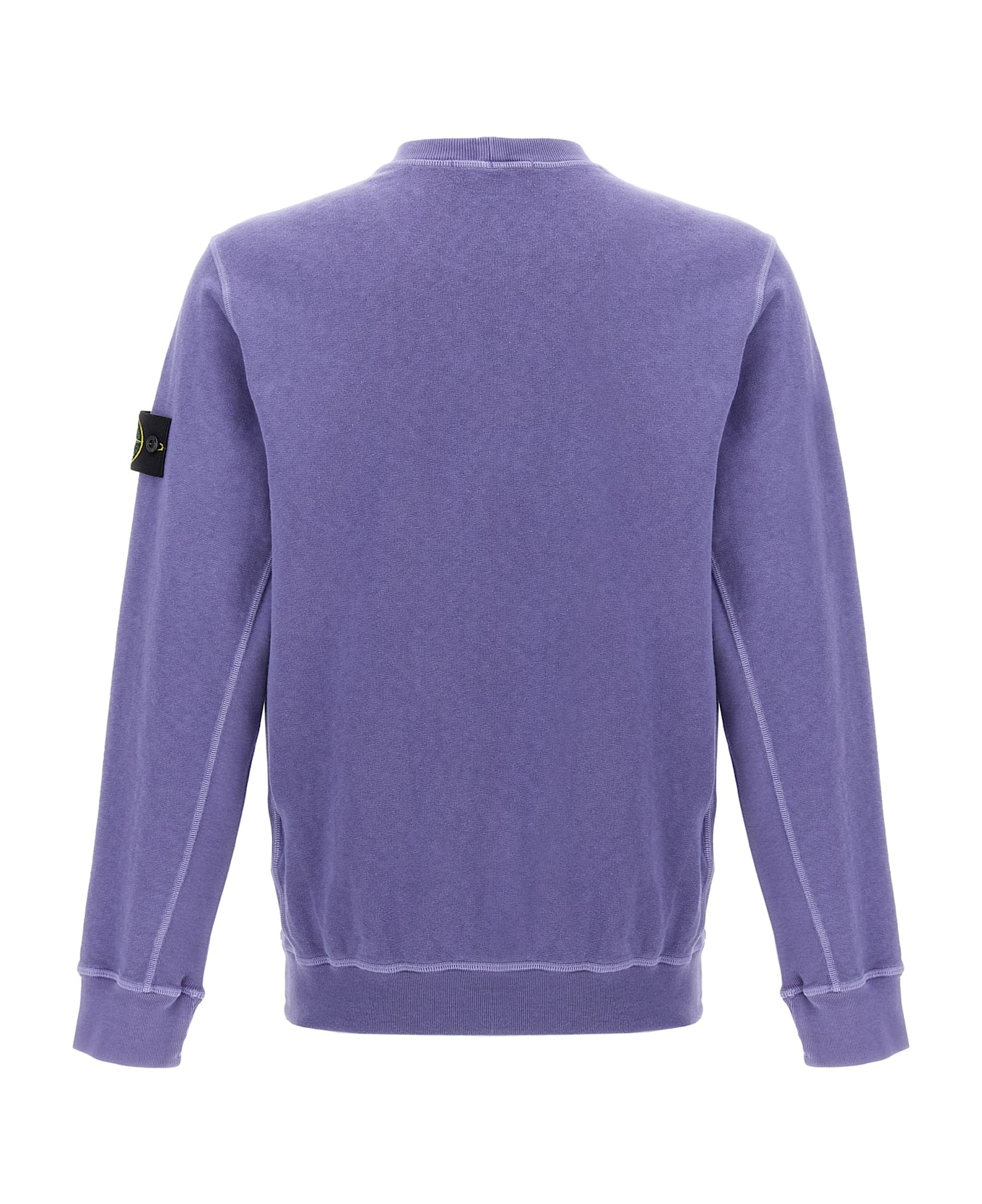Stone Island Logo Badge Sweatshirt - LAVANDER