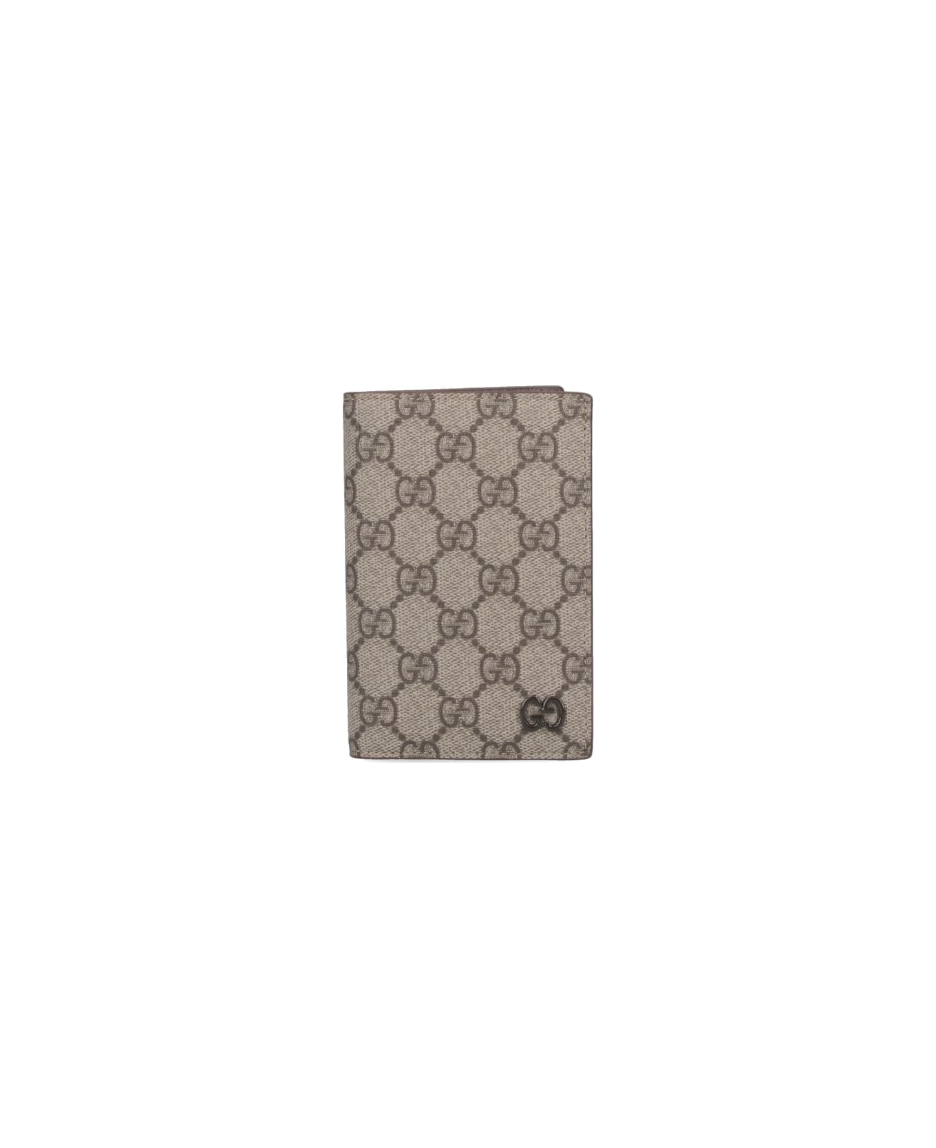 Gucci 
gg
 Bi-fold Passport Case - Beige