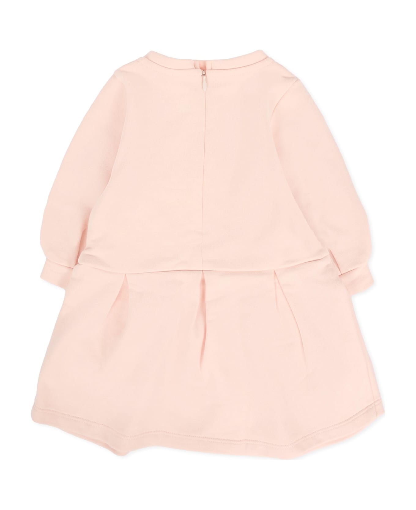 Chloé Pink Dress For Baby Girl With Logo - Pink