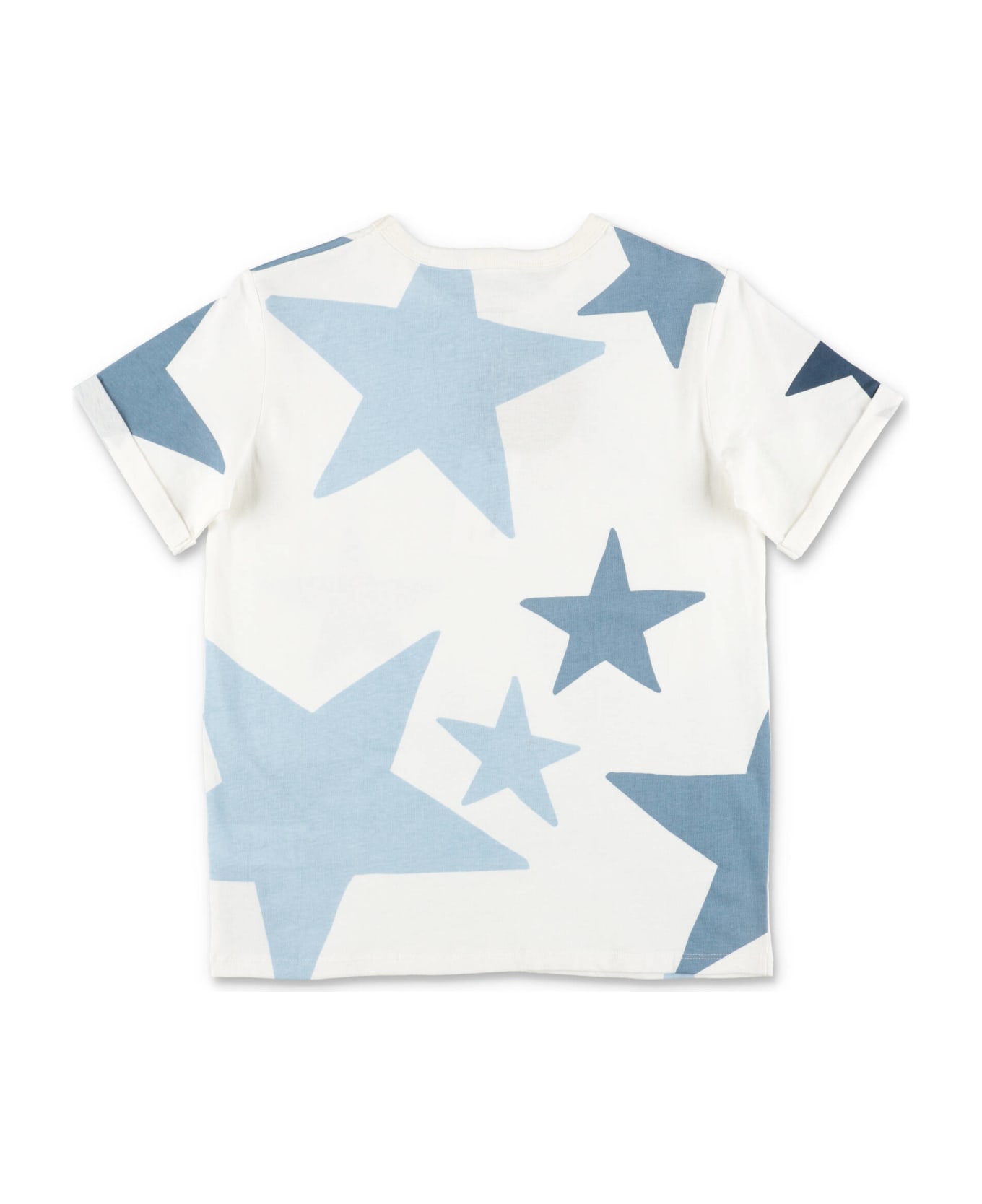 Stella McCartney Kids Stella Mccartney T-shirt Stars Bianca In Jersey Di Cotone Bambina - Bianco