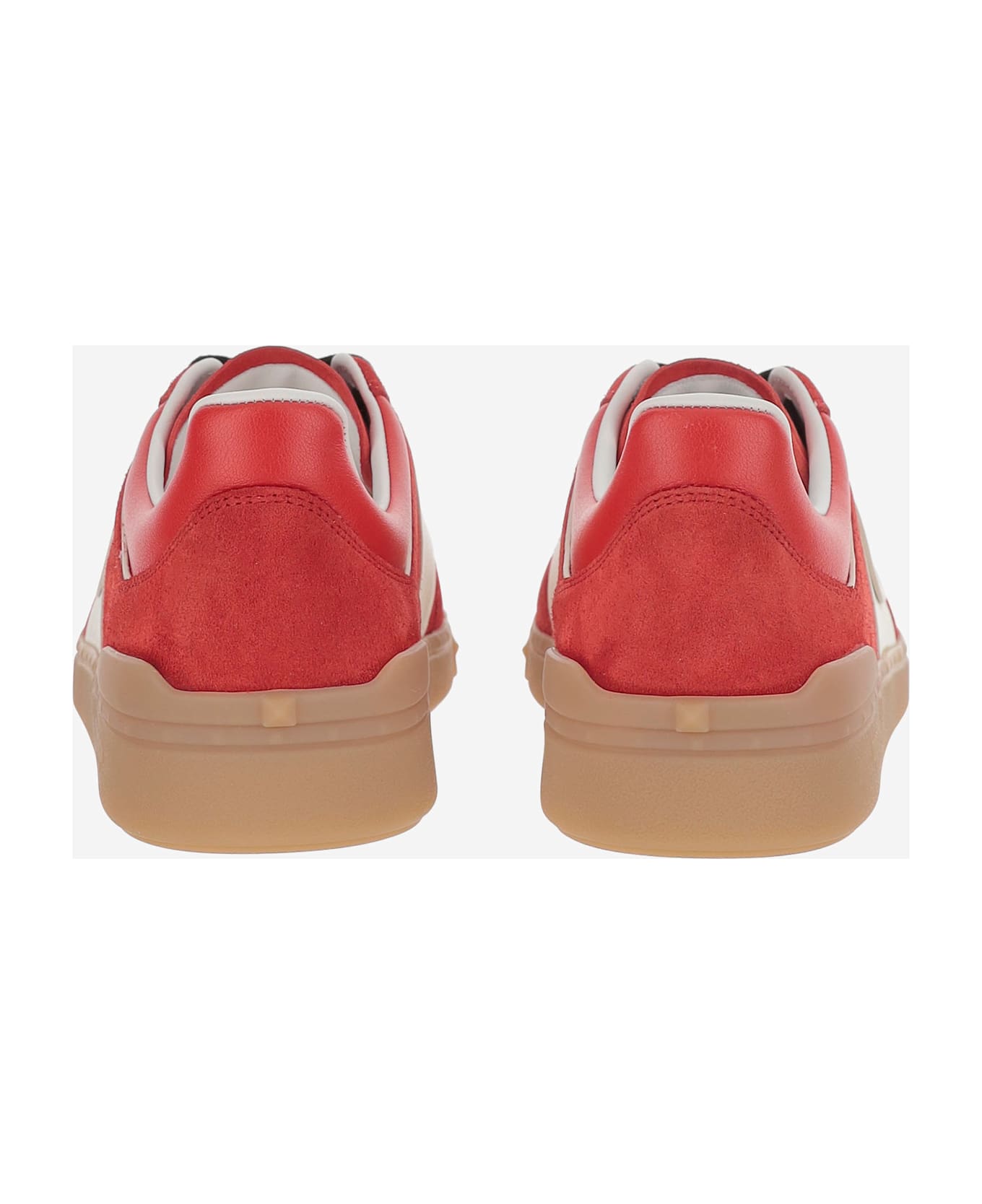 Valentino Garavani Upvillage Leather Low Top Sneaker - Red