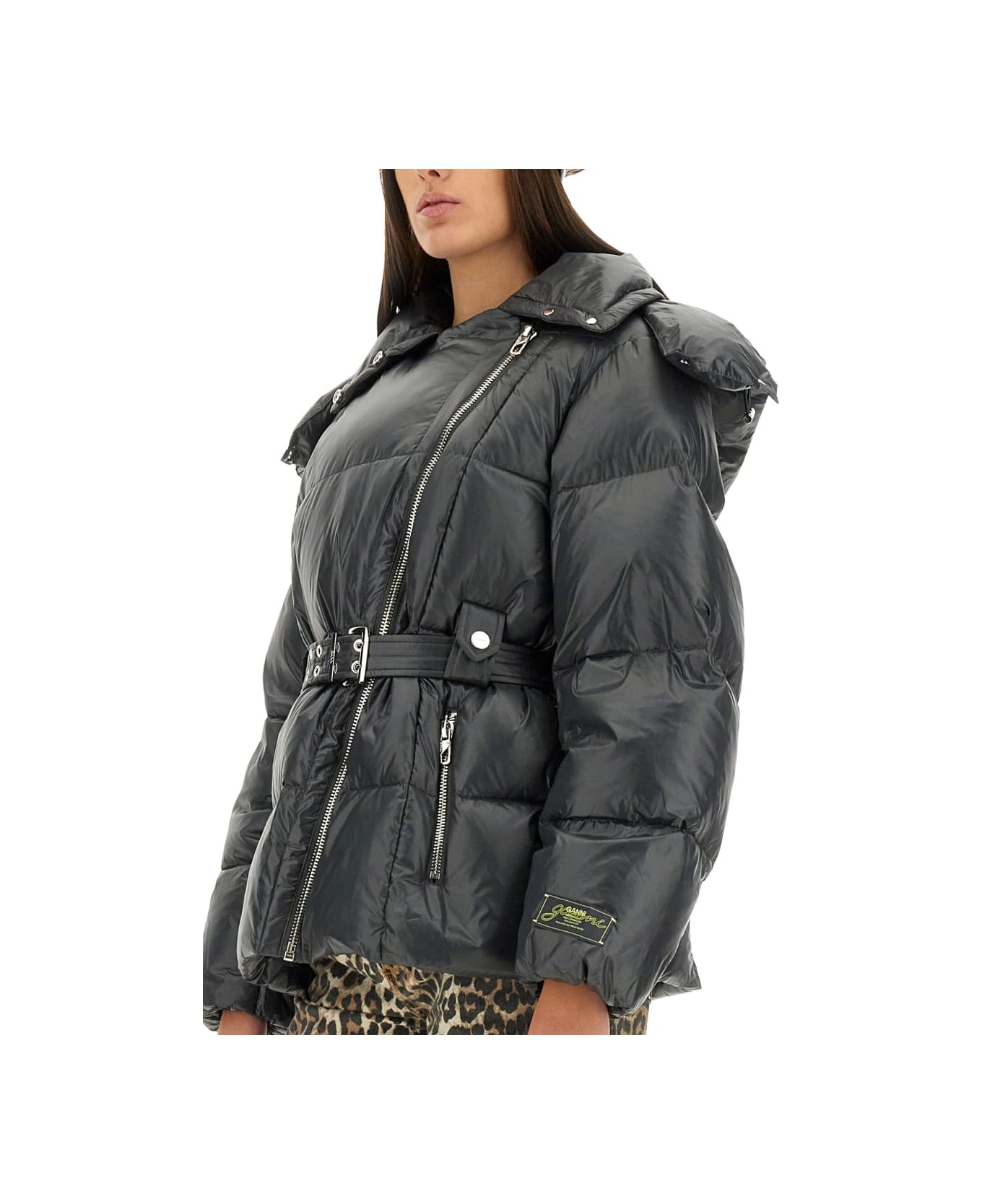 Ganni Nylon Jacket - BLACK