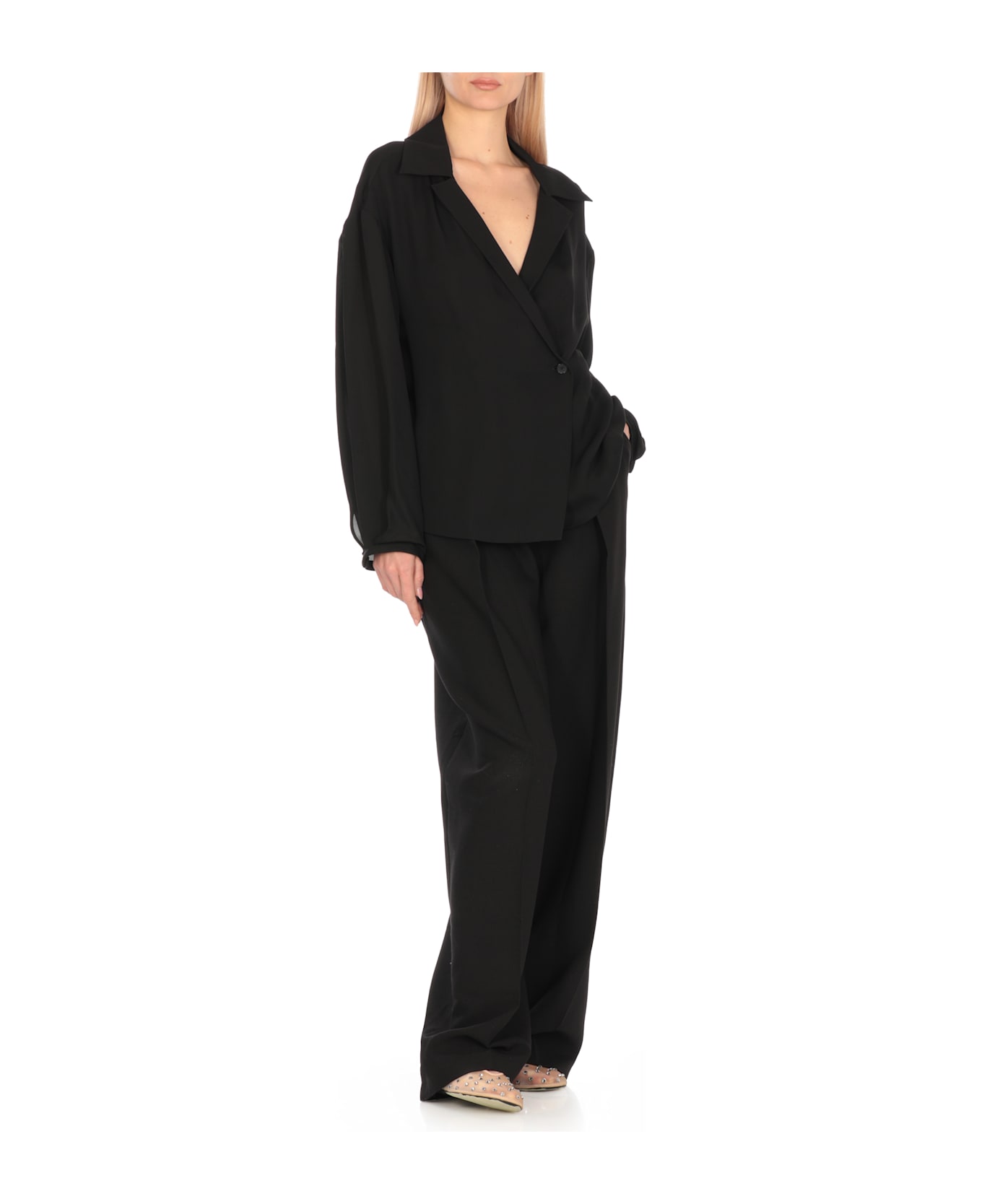 Khaite Silk Top - Black