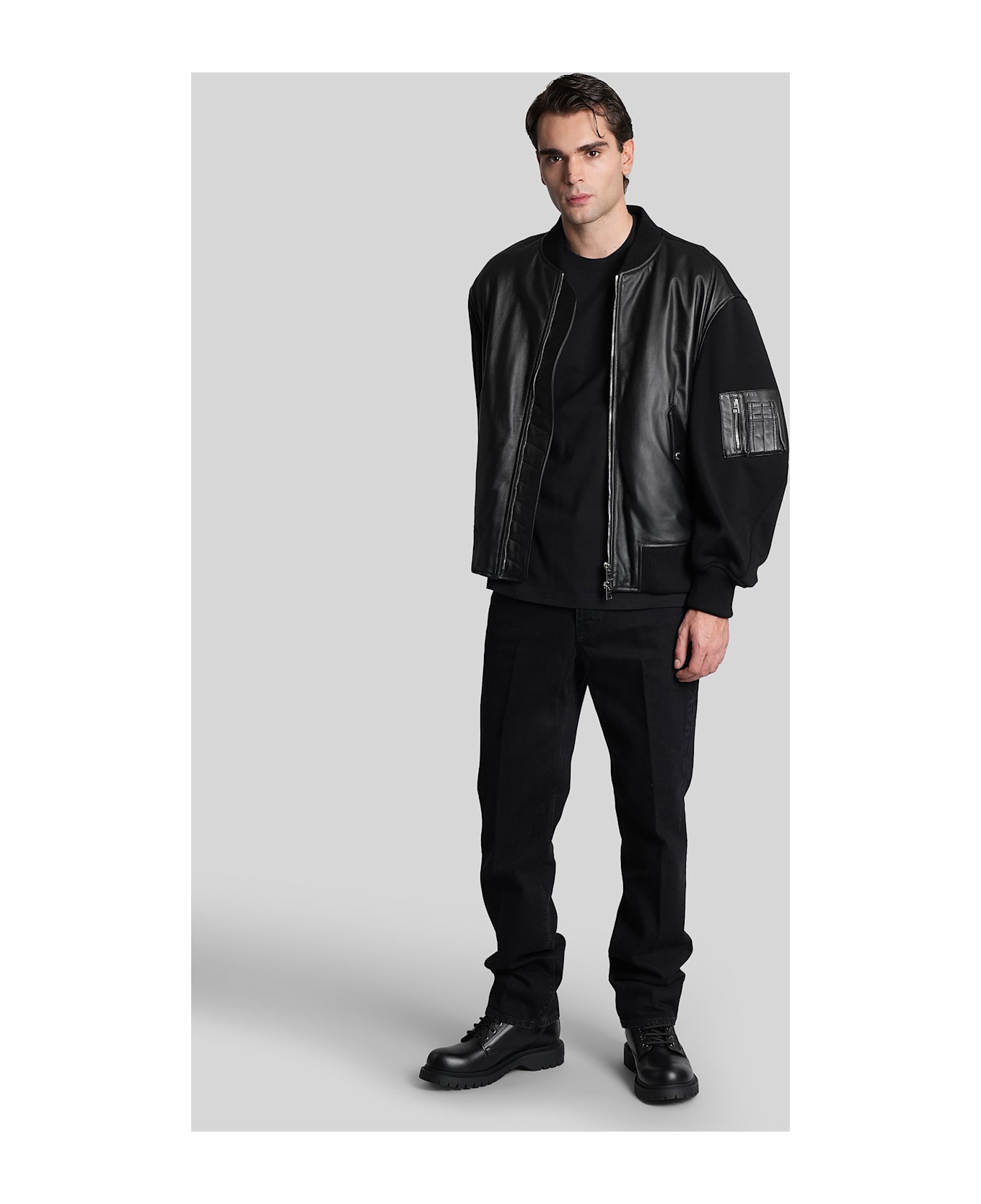 Givenchy Bomber Jacket In Black Wool - black