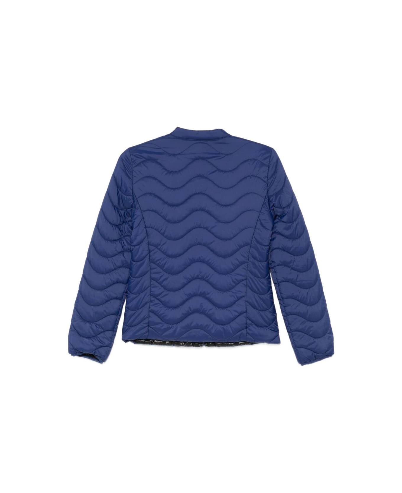 Emporio Armani Nylon Blouson Jacket - Blue