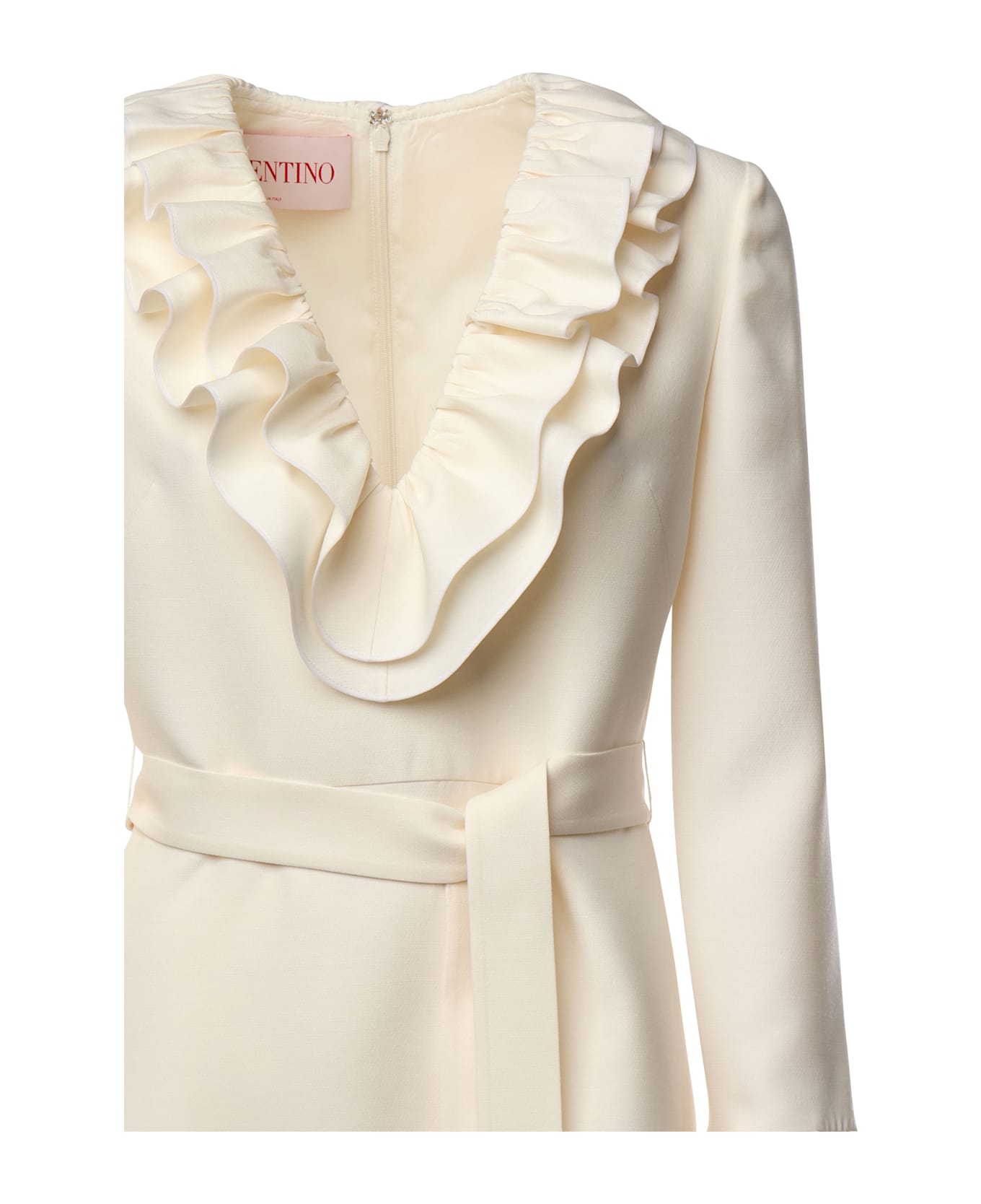 Valentino Garavani Crepe Couture Short Dress - White