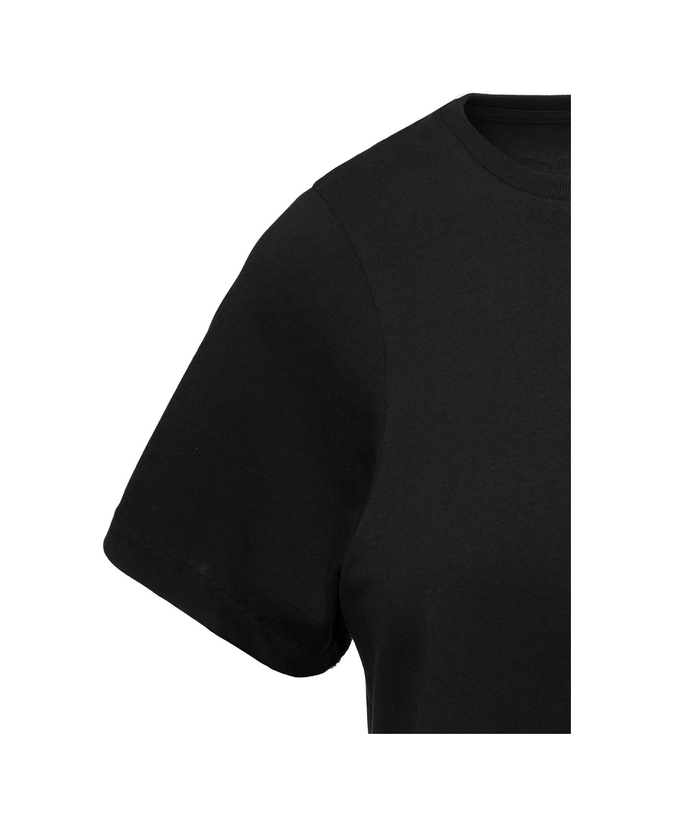 Totême Crewneck T-shirt In Black Cotton Woman - Black