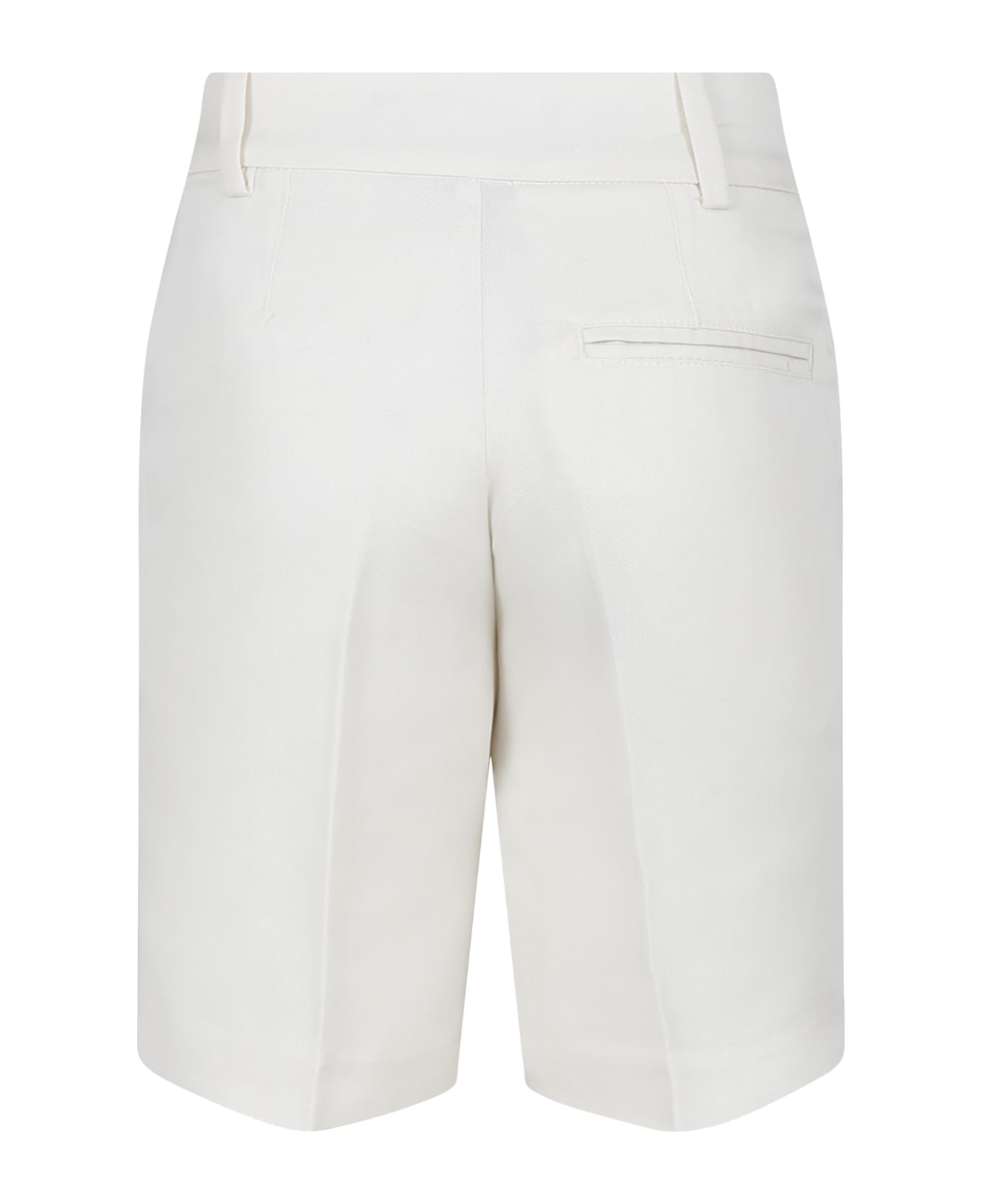 Karl Lagerfeld Kids White Shorts For Boy With Logo - White ボトムス