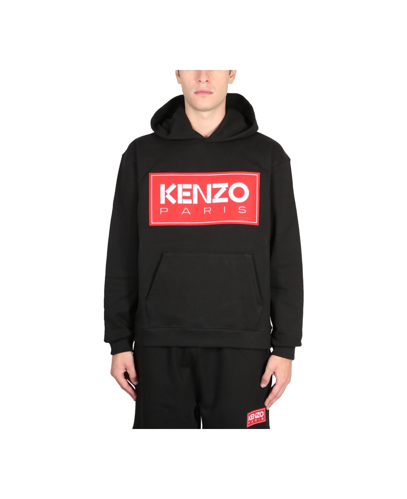 Kenzo Sweatshirt With Logo - BLACK フリース