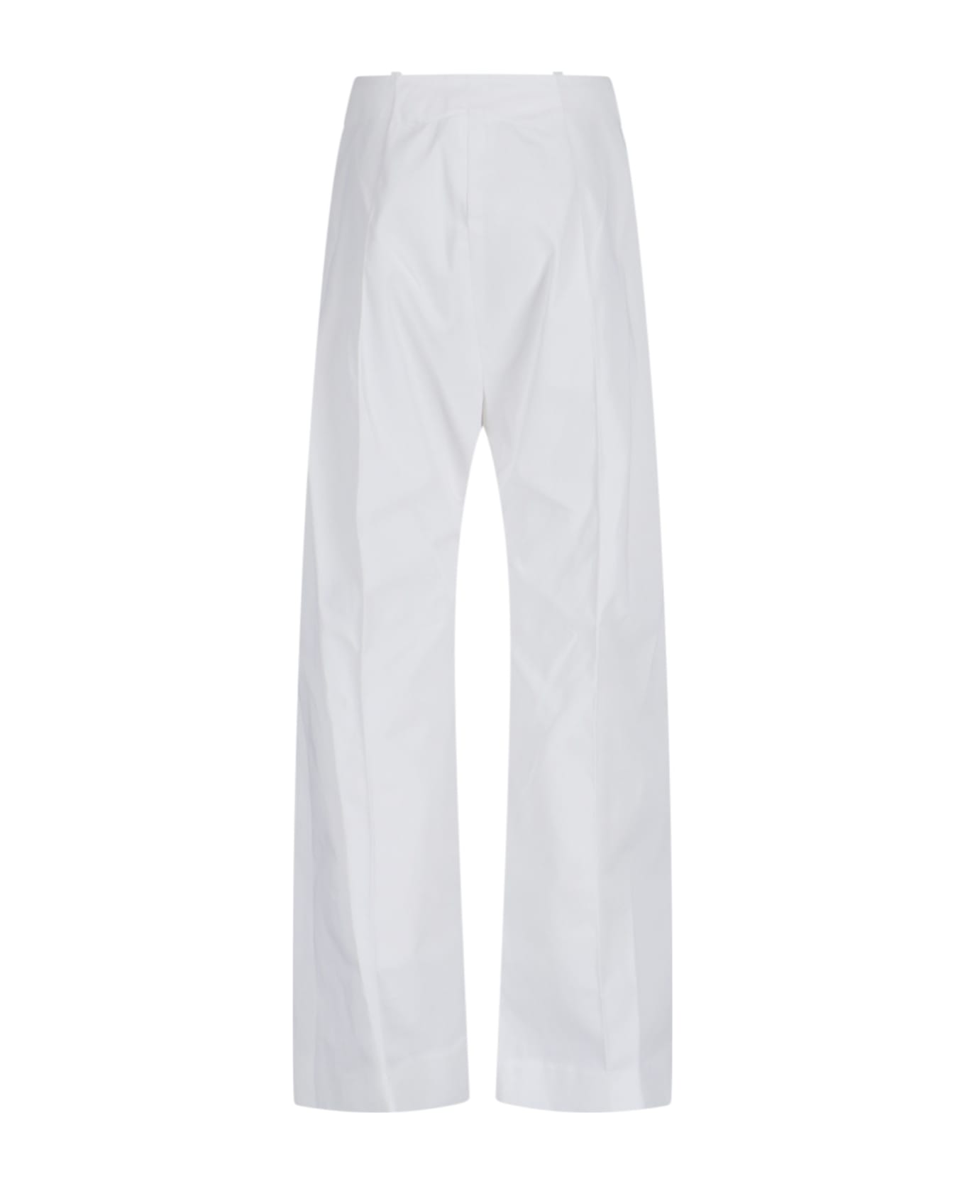 Patou Straight Trousers - White ボトムス